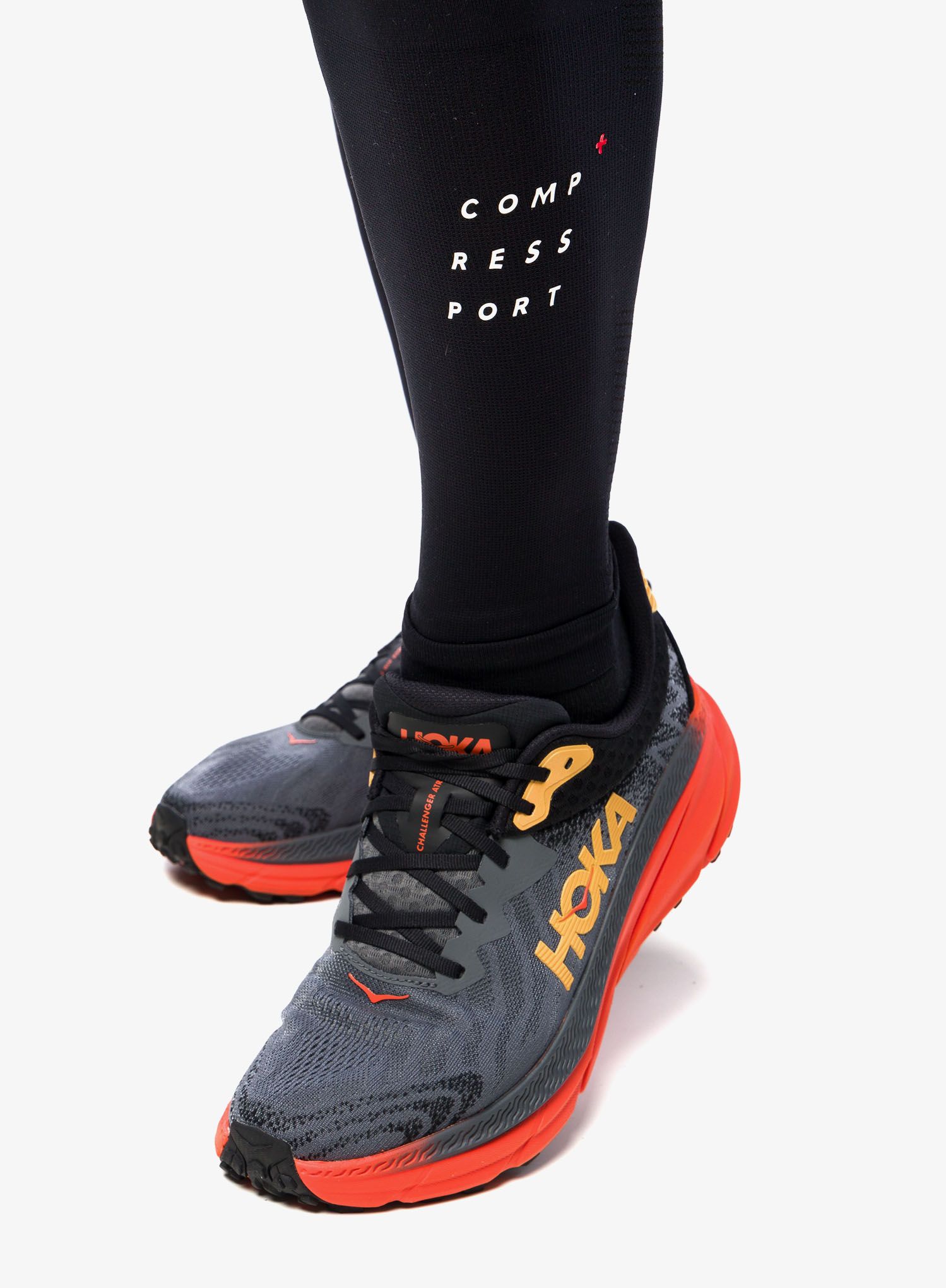 Tekaške pajkice Compressport Under Control Full Tight - black