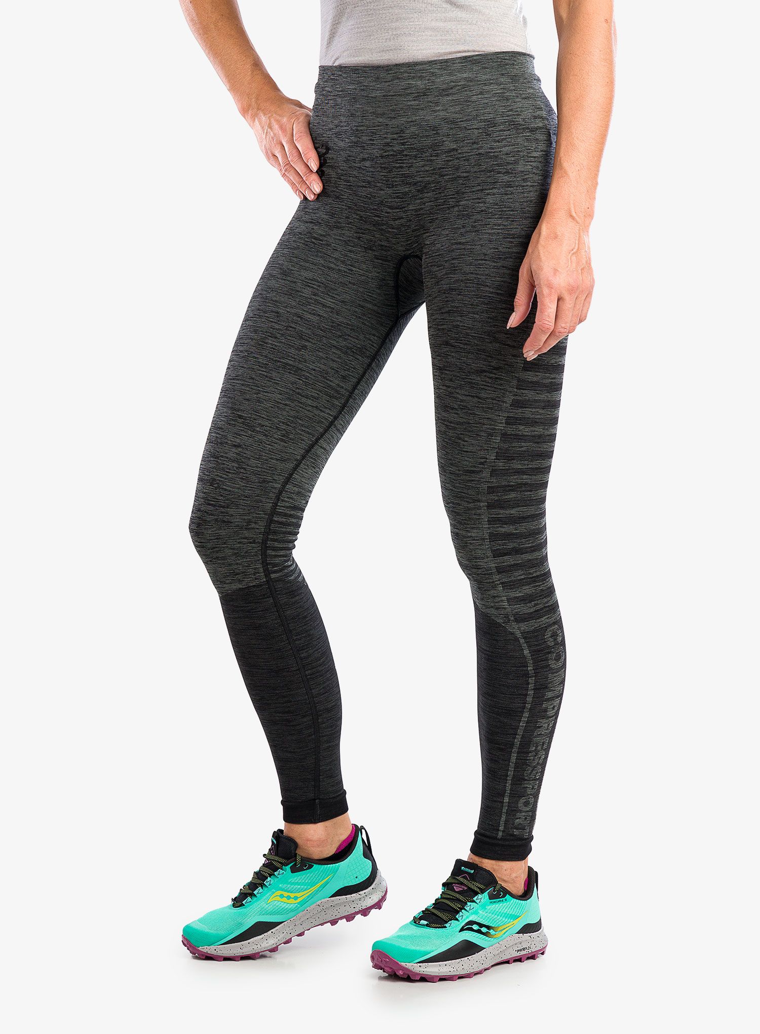 Ženske tekaške pajkice Compressport Winter Run Legging - black