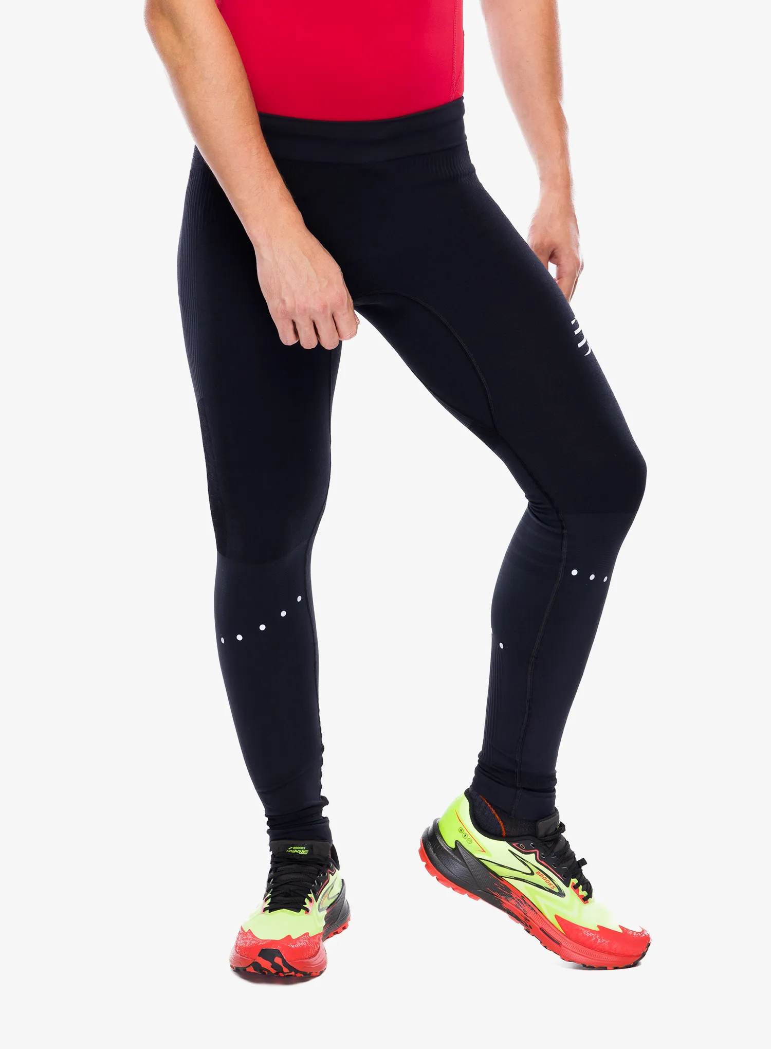 Tekaške pajkice Compressport Winter Running Legging M - black
