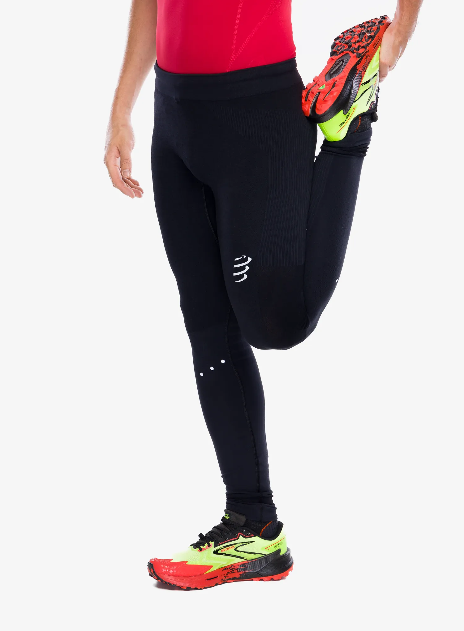 Tekaške pajkice Compressport Winter Running Legging M - black