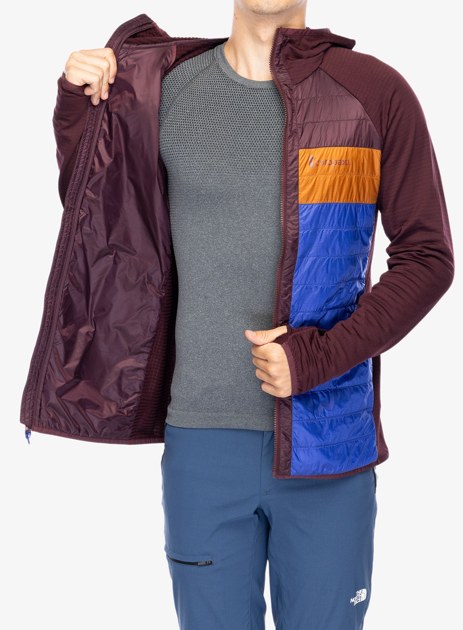 Hibridna jakna Cotopaxi Capa Hybrid Insulated Hooded Jacket - wine/blue violet