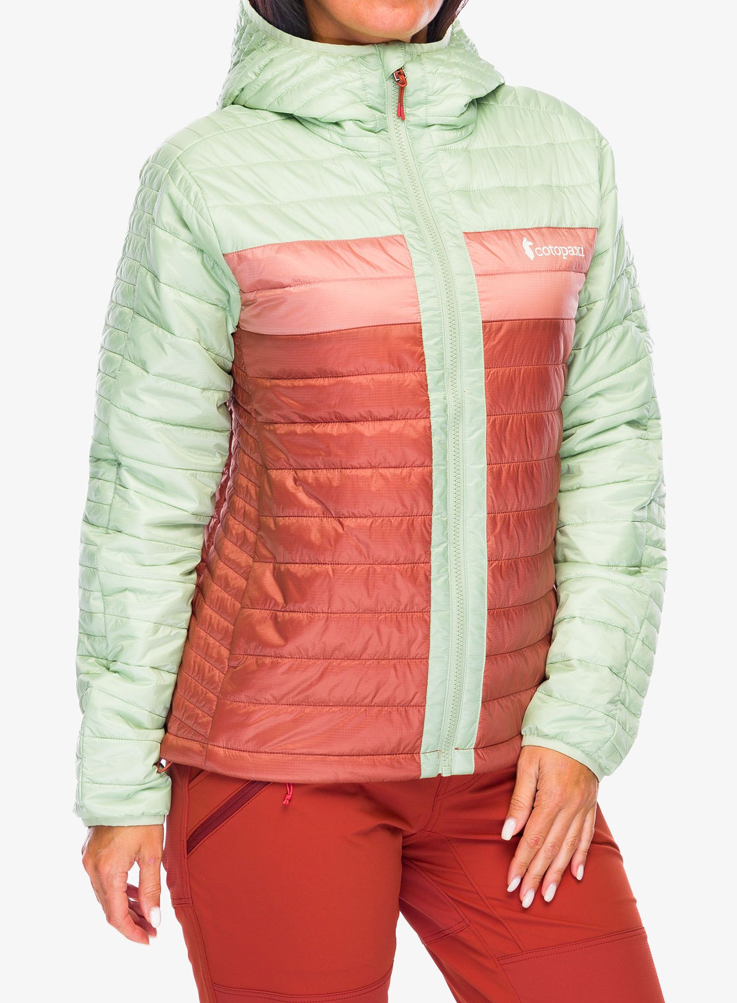 Ženska sintetična jakna Cotopaxi Capa Insulated Hooded Jacket - green tea/faded brick