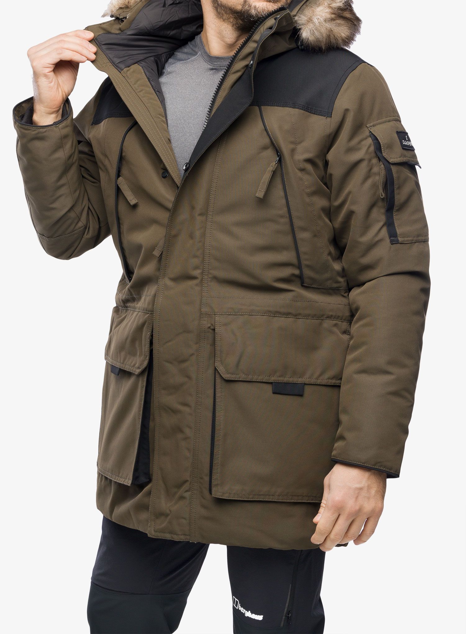 Moška zimska jakna Craghoppers Bishorn II Jacket - woodland green/black
