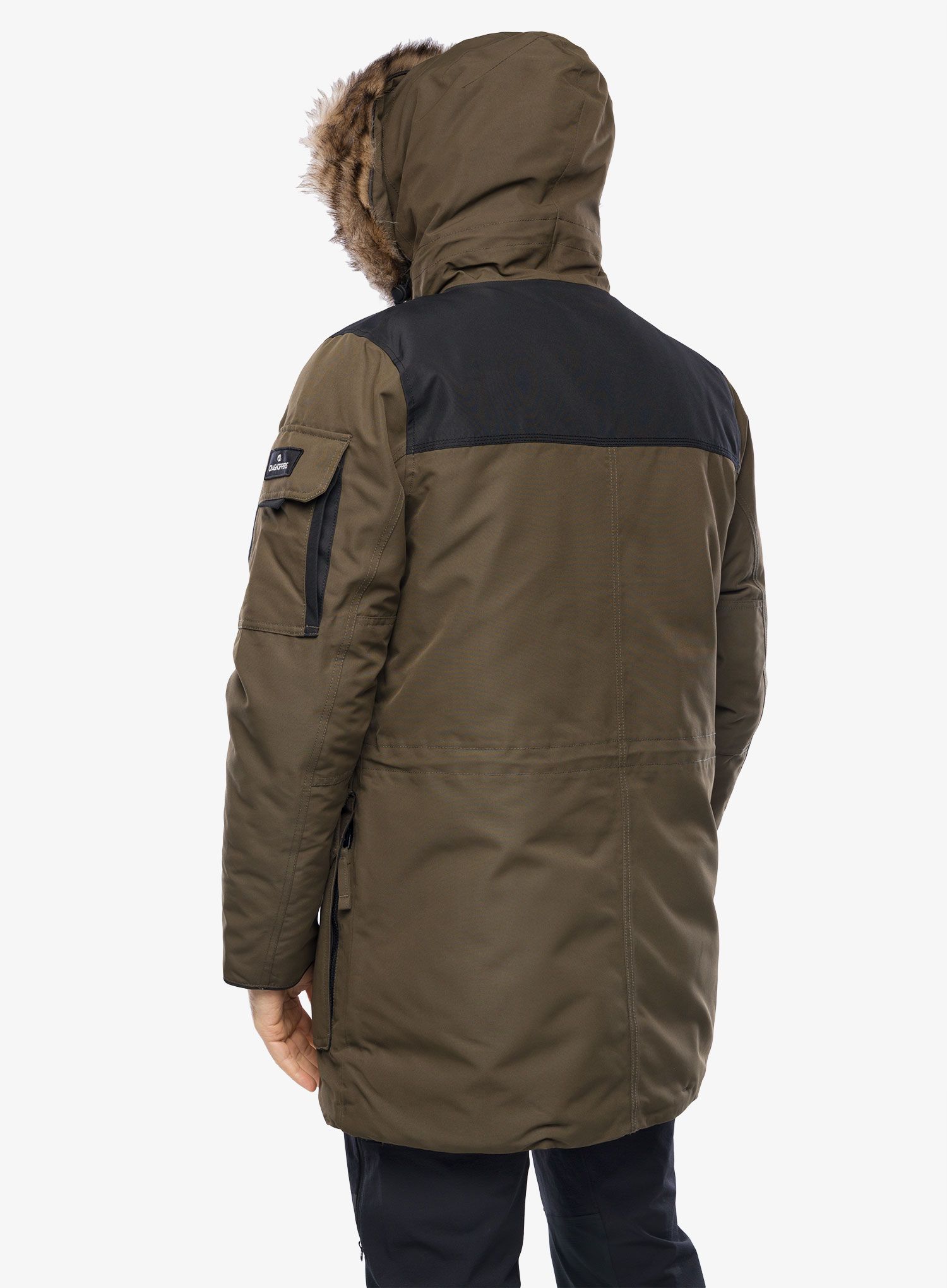 Moška zimska jakna Craghoppers Bishorn II Jacket - woodland green/black
