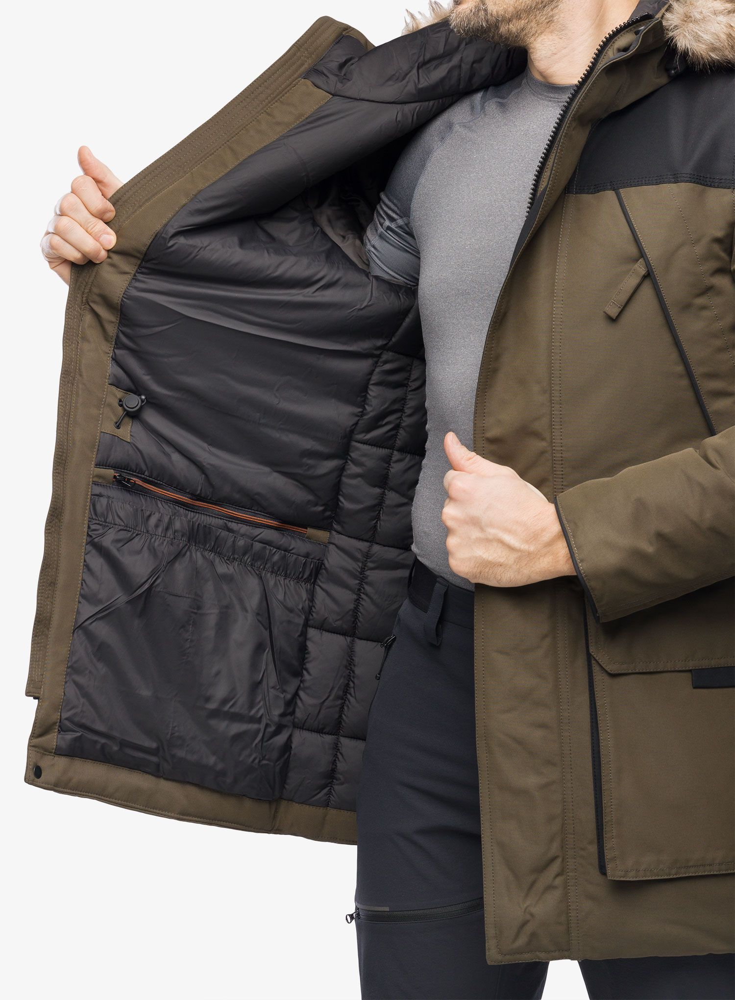 Moška zimska jakna Craghoppers Bishorn II Jacket - woodland green/black