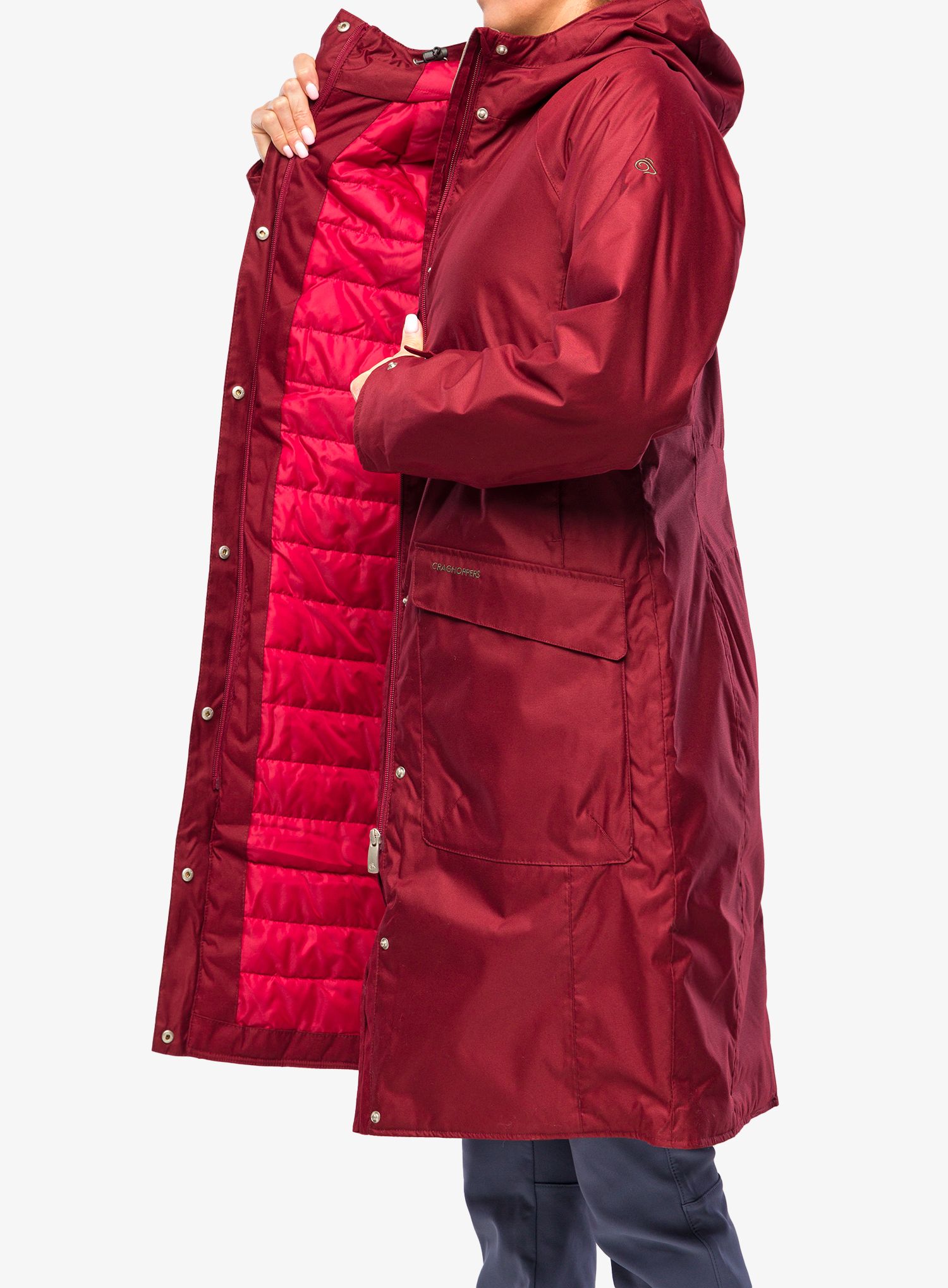 Ženski plašč Craghoppers Caithness Jacket - morello