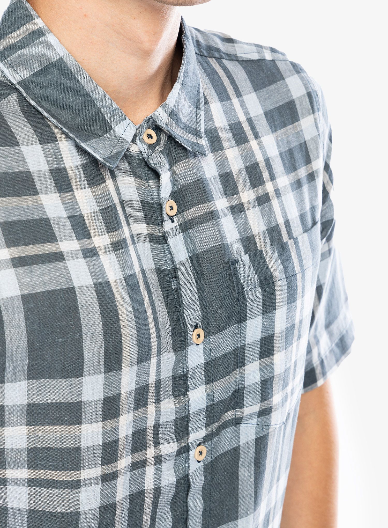 Srajca Craghoppers Cartwright SS Shirt - blue stone check