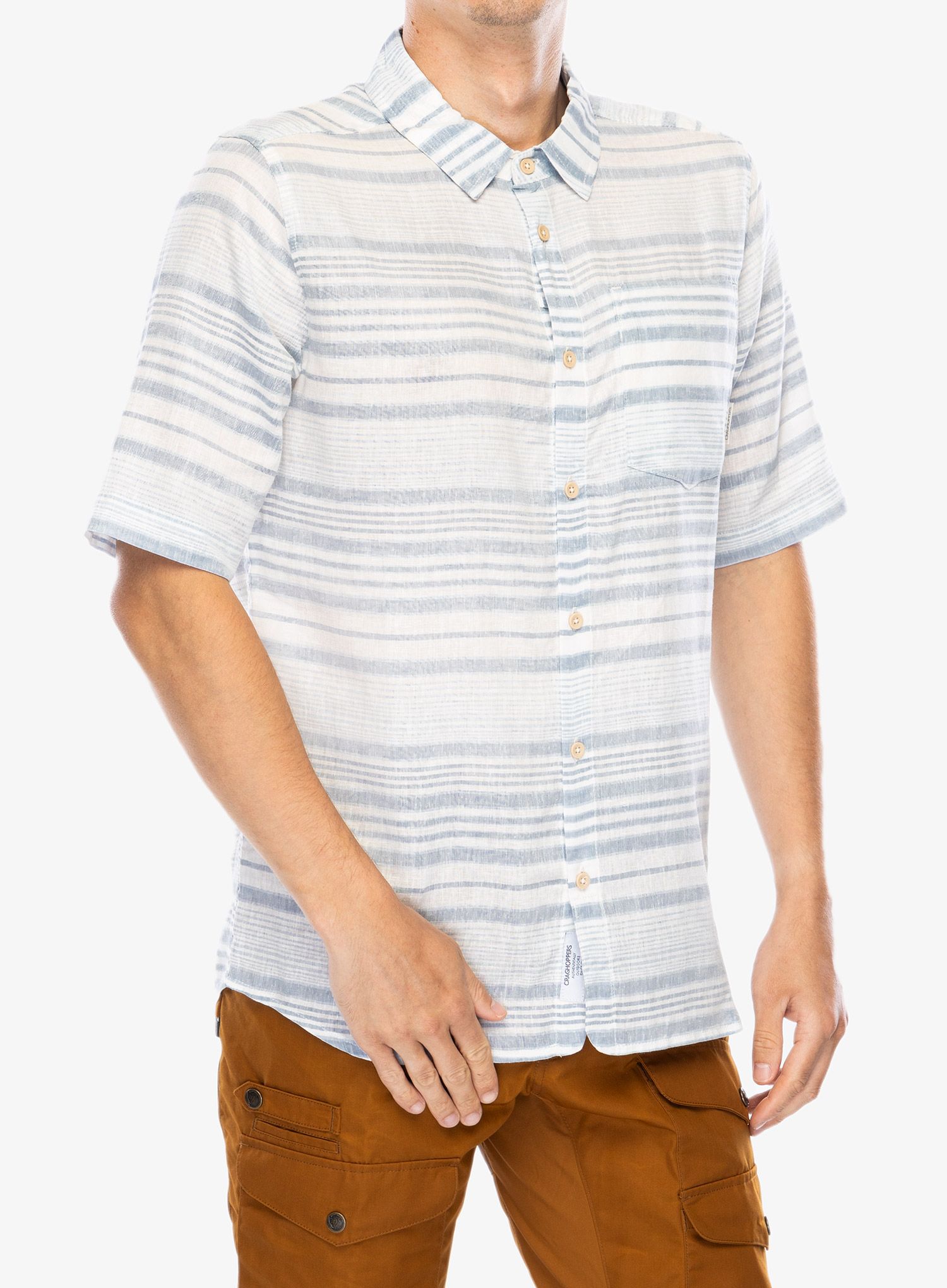 Srajca proti komarjem Craghoppers Cartwright SS Shirt - niagara blue stripe