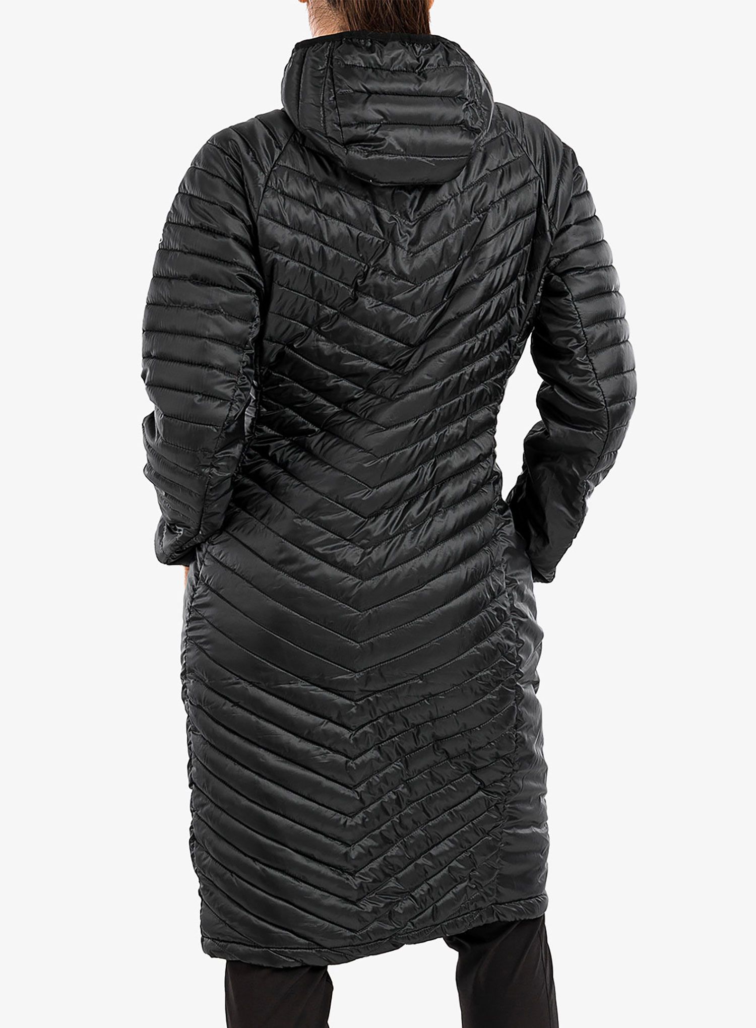 Ženski plašč Craghoppers Expolite Long Hooded Jacket - black/black