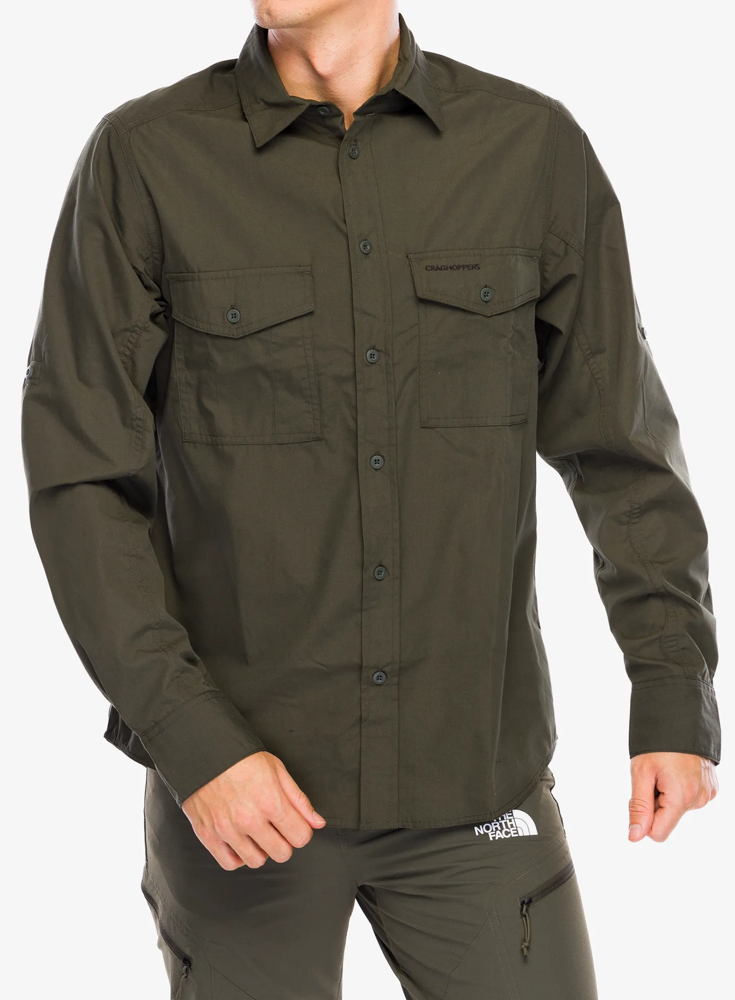 Pohodniška srajca Craghoppers Kiwi LS Shirt - woodland green