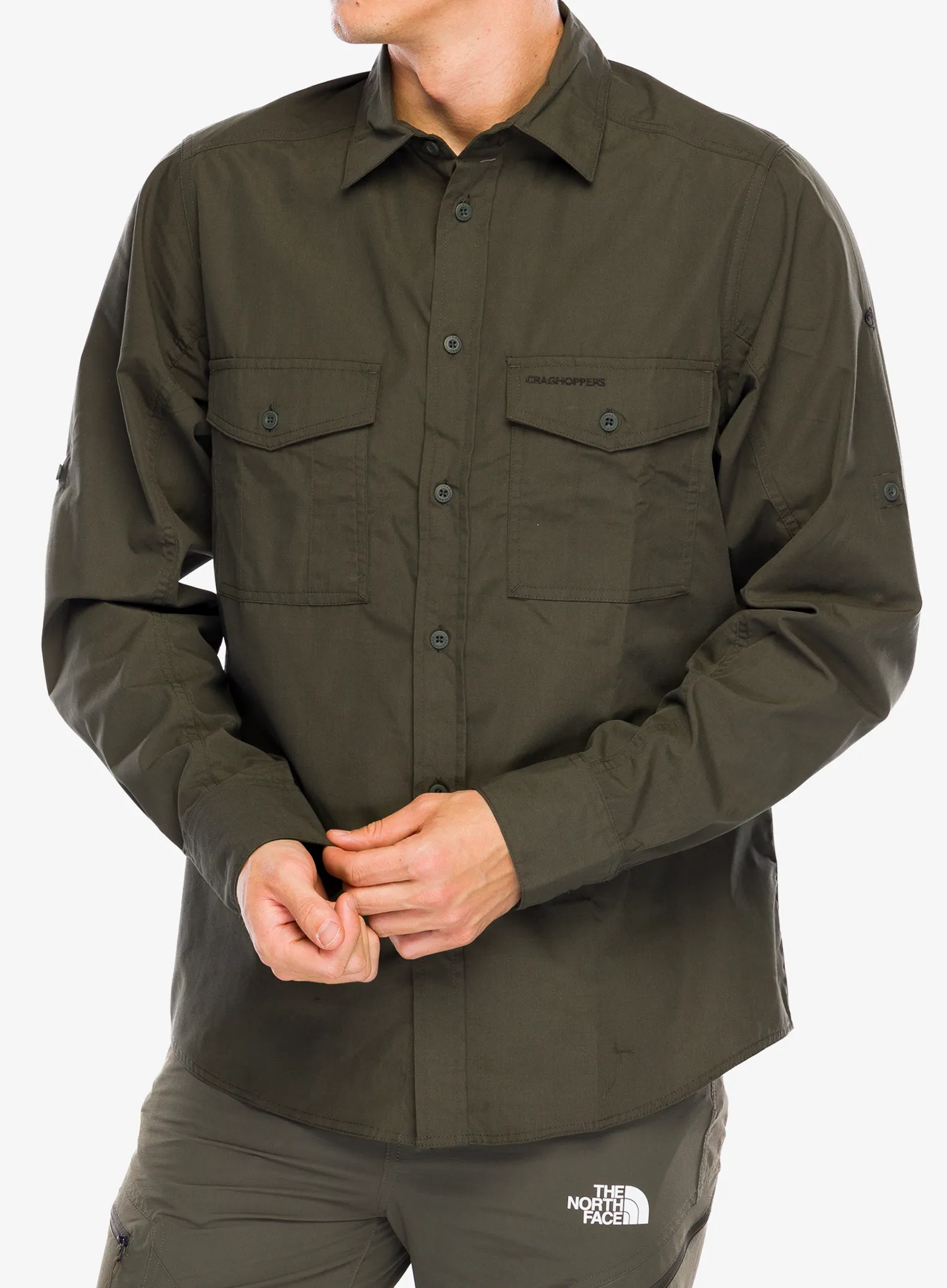 Pohodniška srajca Craghoppers Kiwi LS Shirt - woodland green