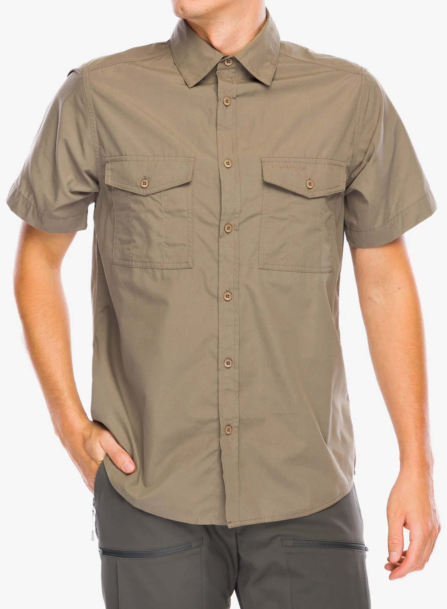 Srajca Craghoppers Kiwi SS Shirt - pebble