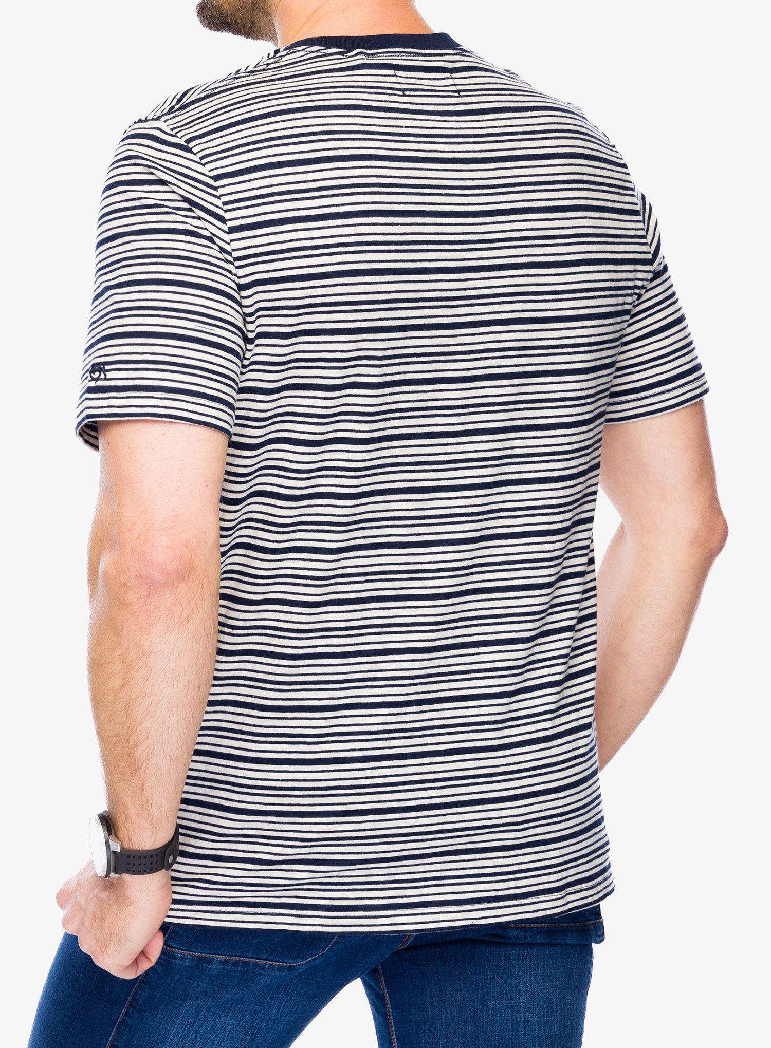 Bombažna majica Craghoppers Mollugo SS T-Shirt - blue navy stripe