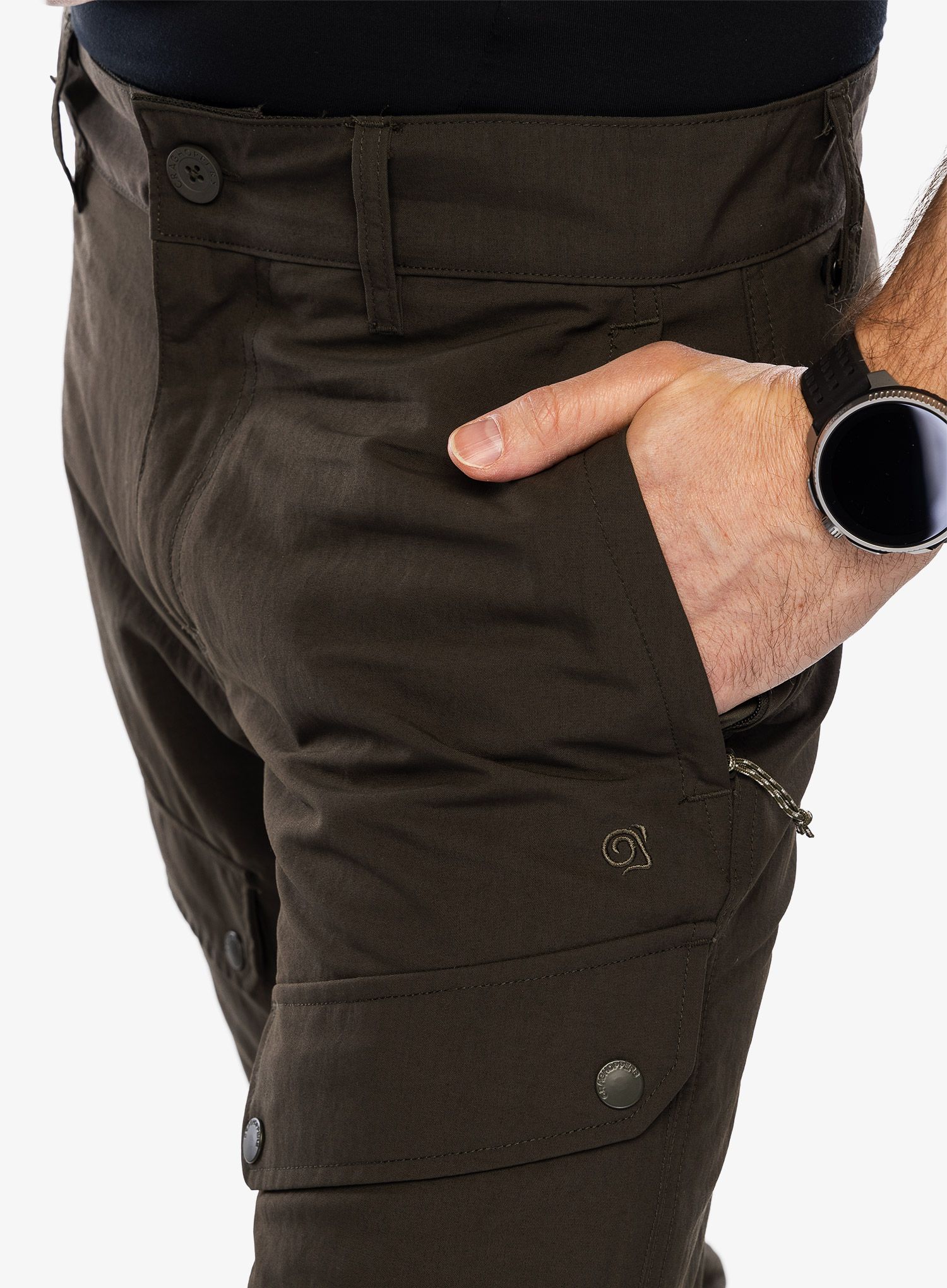 Pohodniške hlače Craghoppers NosiLIfe Adventure Trouser II - woodland green