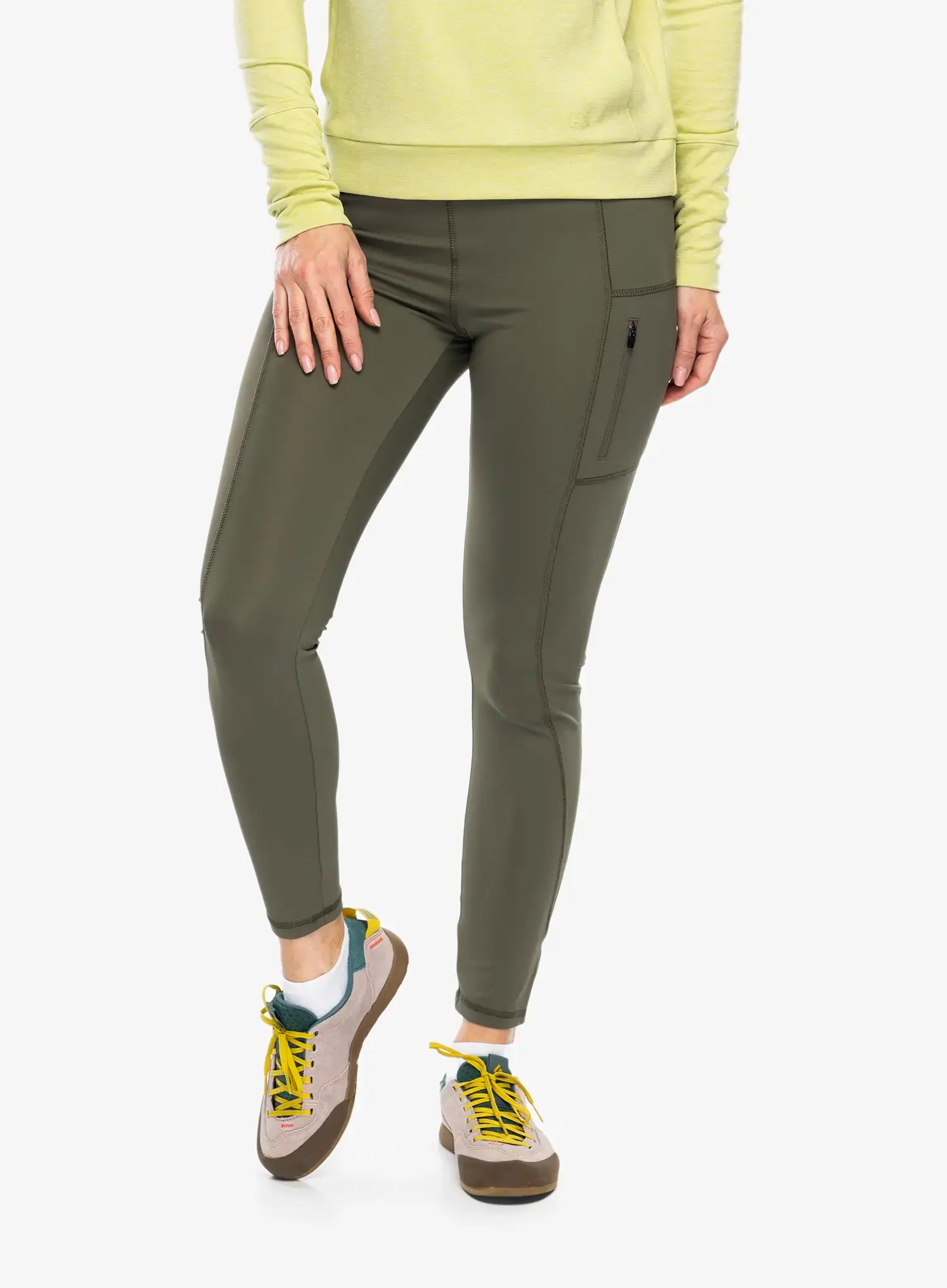 Ženske pajkice Craghoppers NosiLife Adeena Legging - wild olive