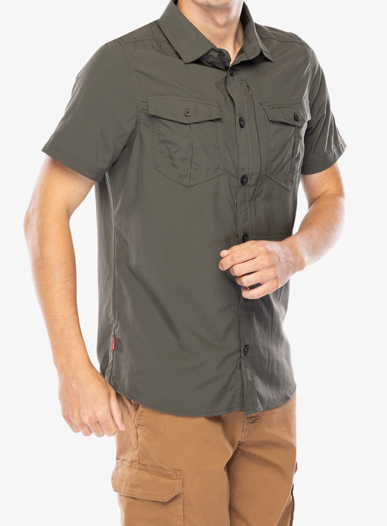Srajca Craghoppers NosiLife Adventure II S/S Shirt - dark khaki