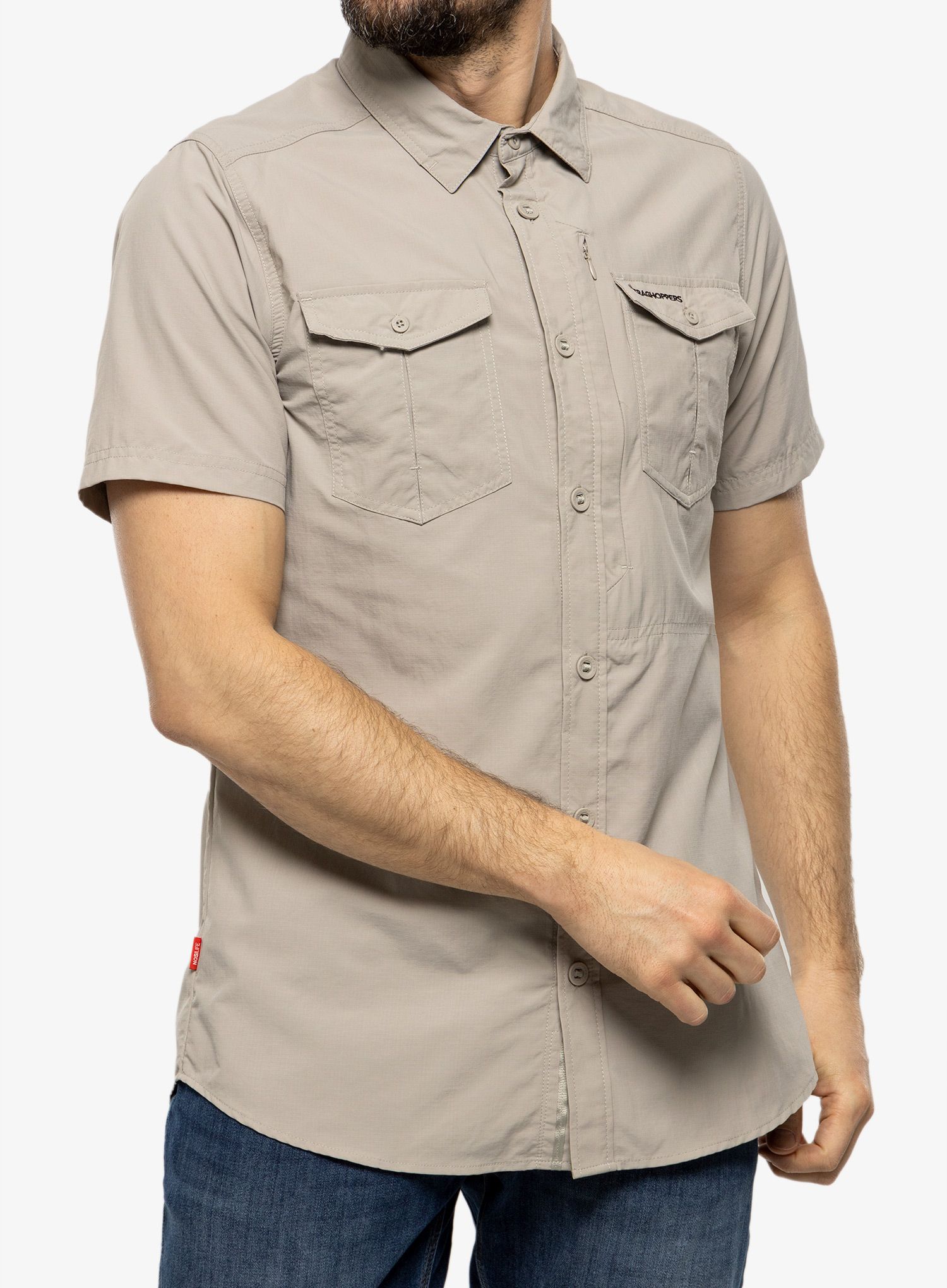 Srajca Craghoppers NosiLife Adventure II S/S Shirt - parchment