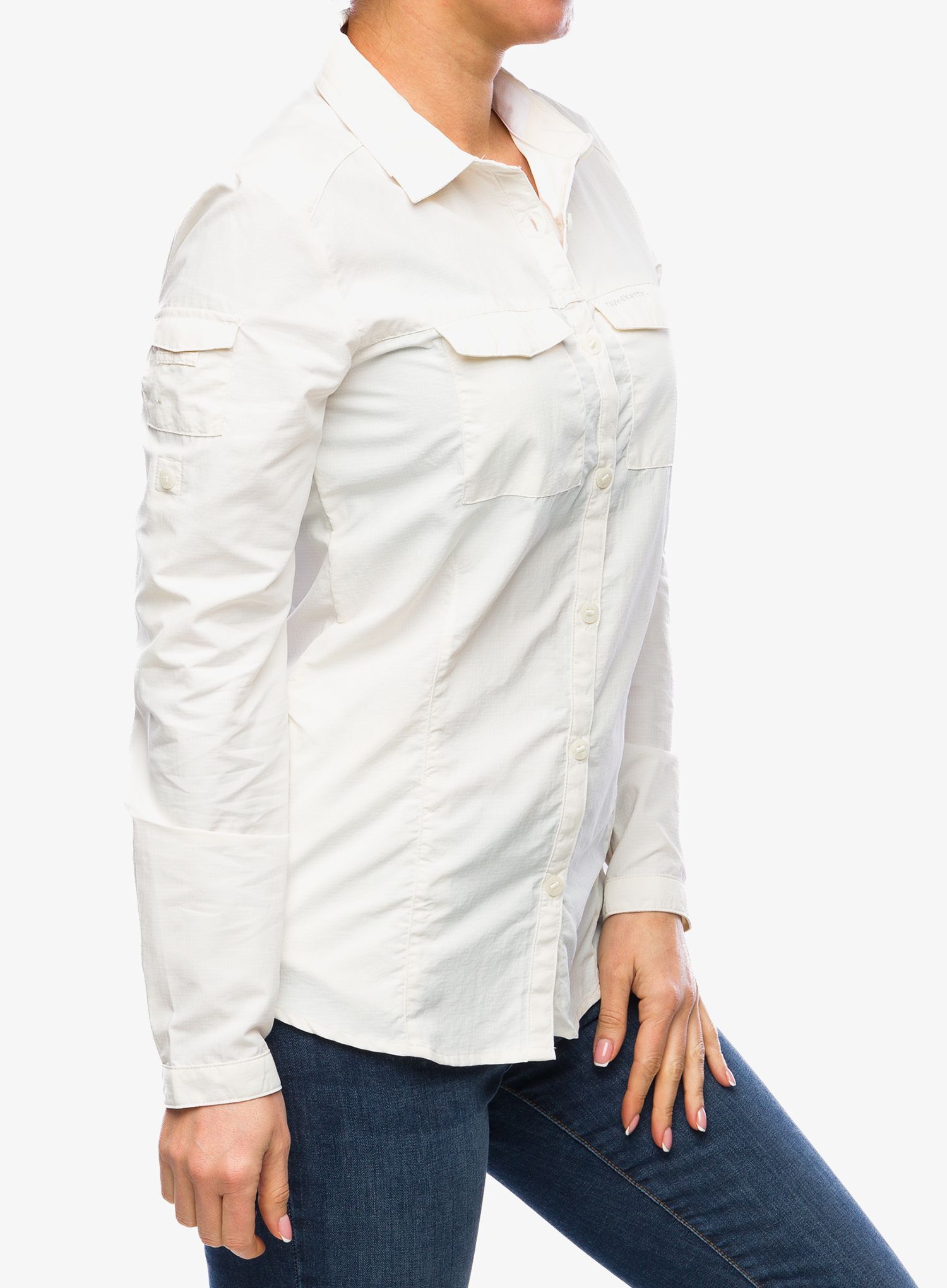 Ženska srajca proti komarjem Craghoppers NosiLife Adventure LS Shirt III - sea salt
