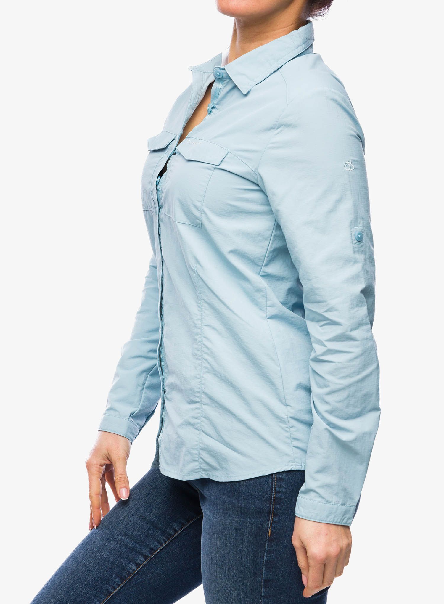 Ženska srajca Craghoppers NosiLife Adventure LS Shirt III - sky blue