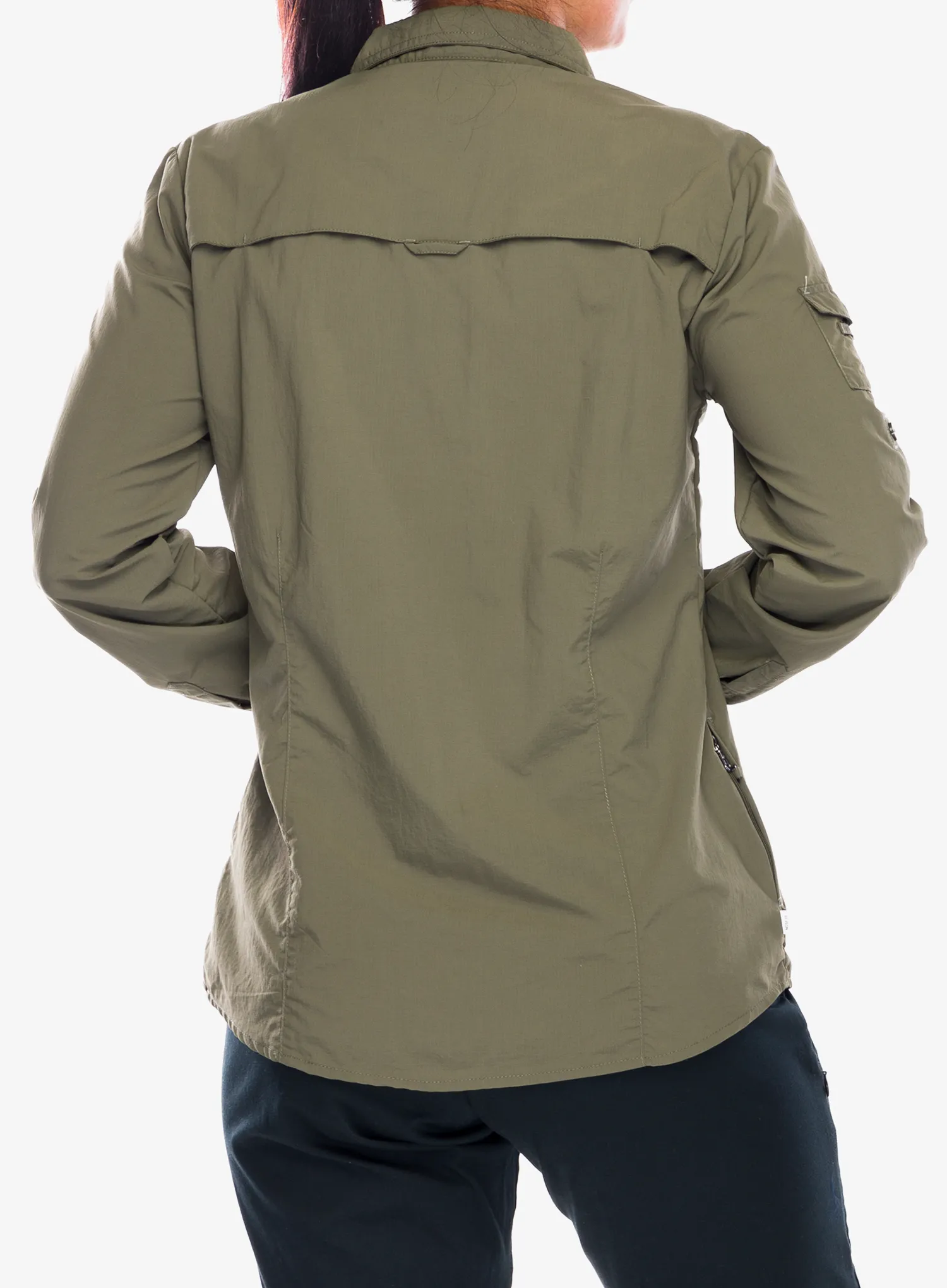 Ženska srajca proti komarjem Craghoppers NosiLife Adventure LS Shirt III - wild olive