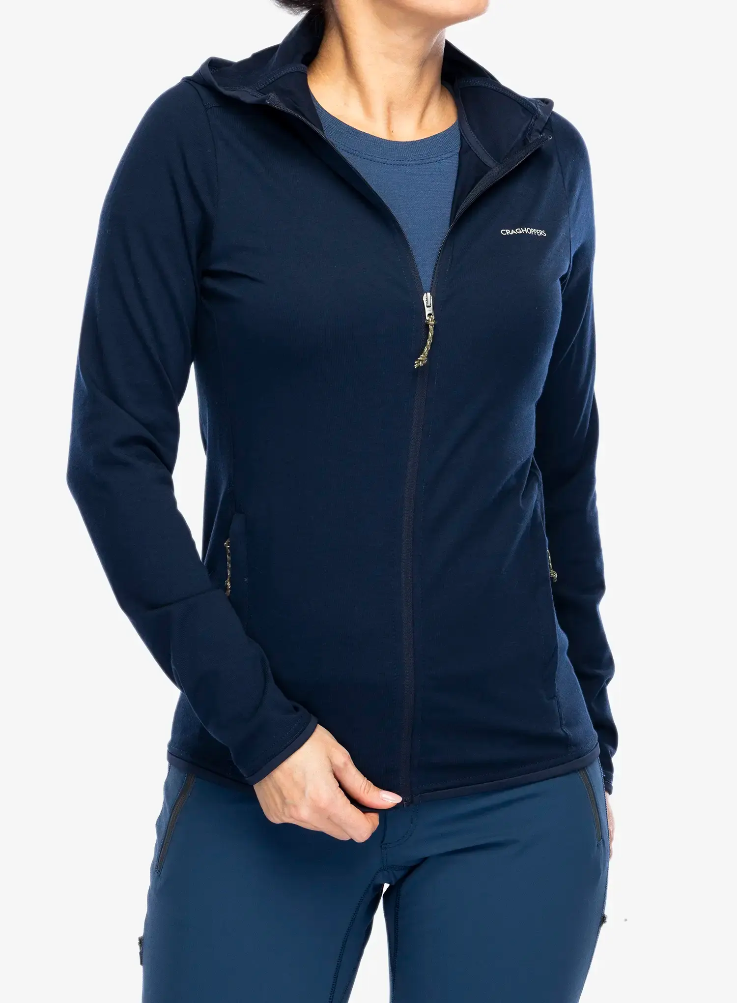 Ženska jopica Craghoppers NosiLife Afia Hooded Jacket - blue navy
