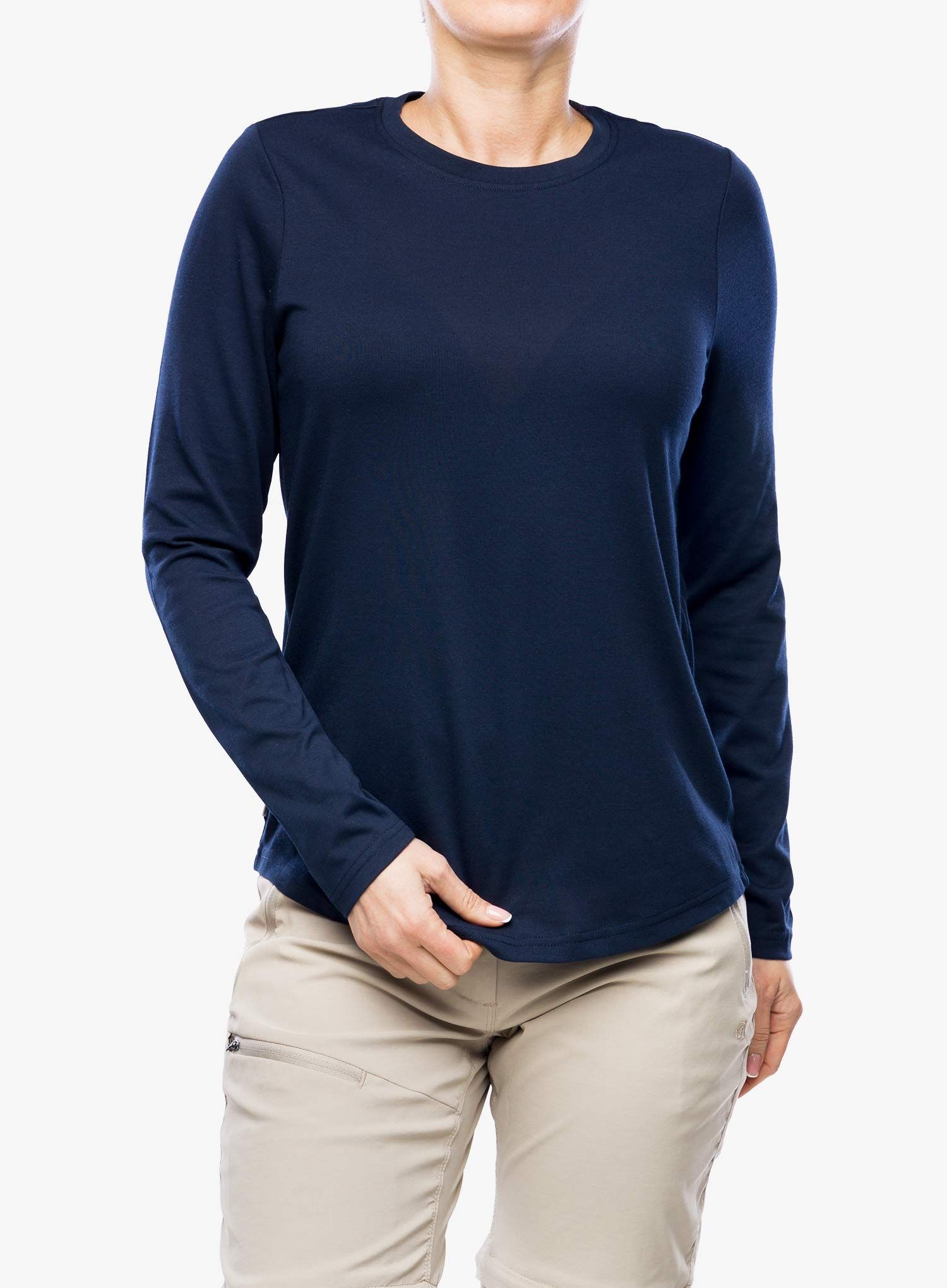 Ženski longsleeve Craghoppers NosiLife Akona LS Top - blue navy