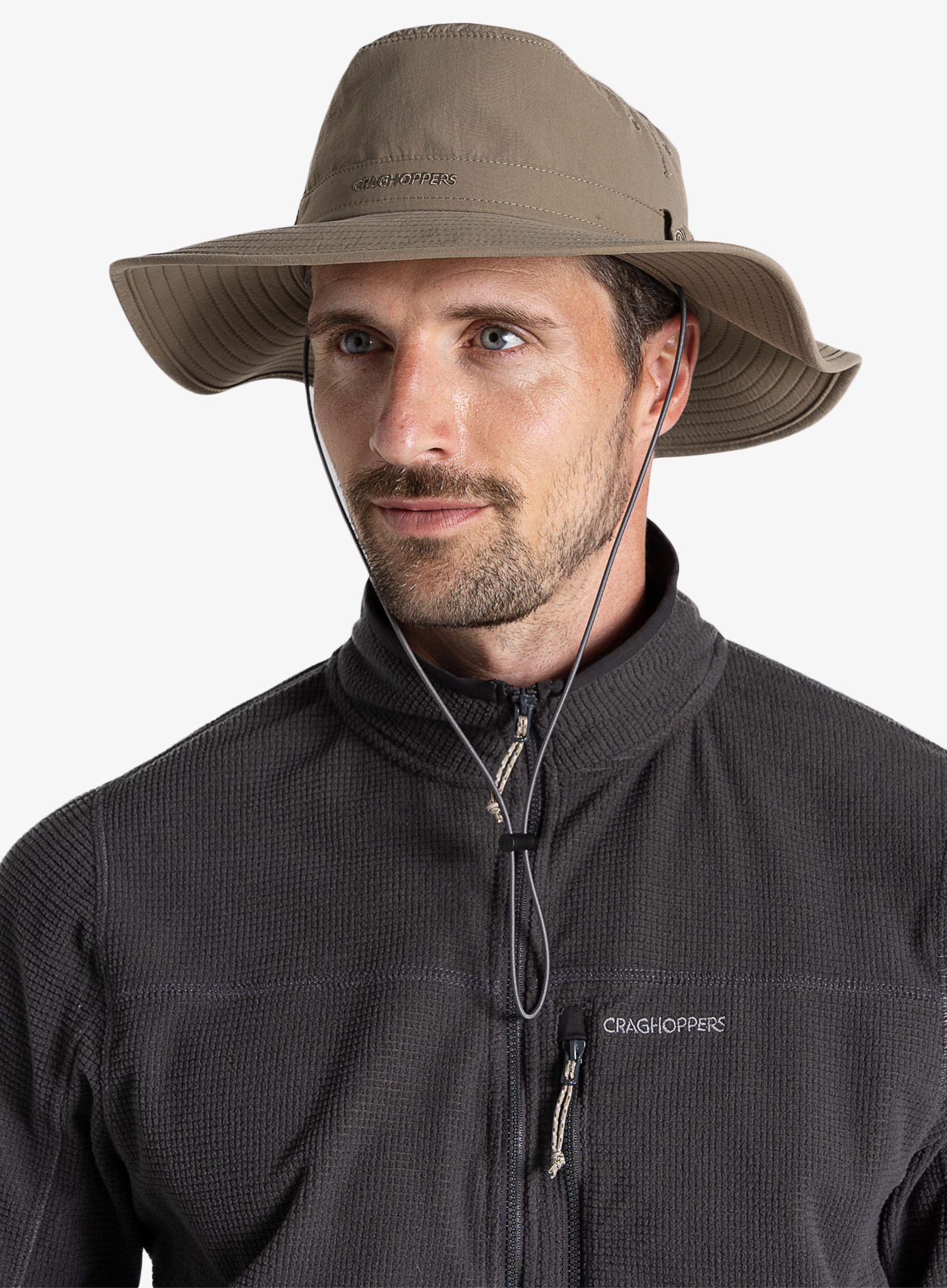 Pohodniški klobuk Craghoppers NosiLife Outback Hat II - pebble
