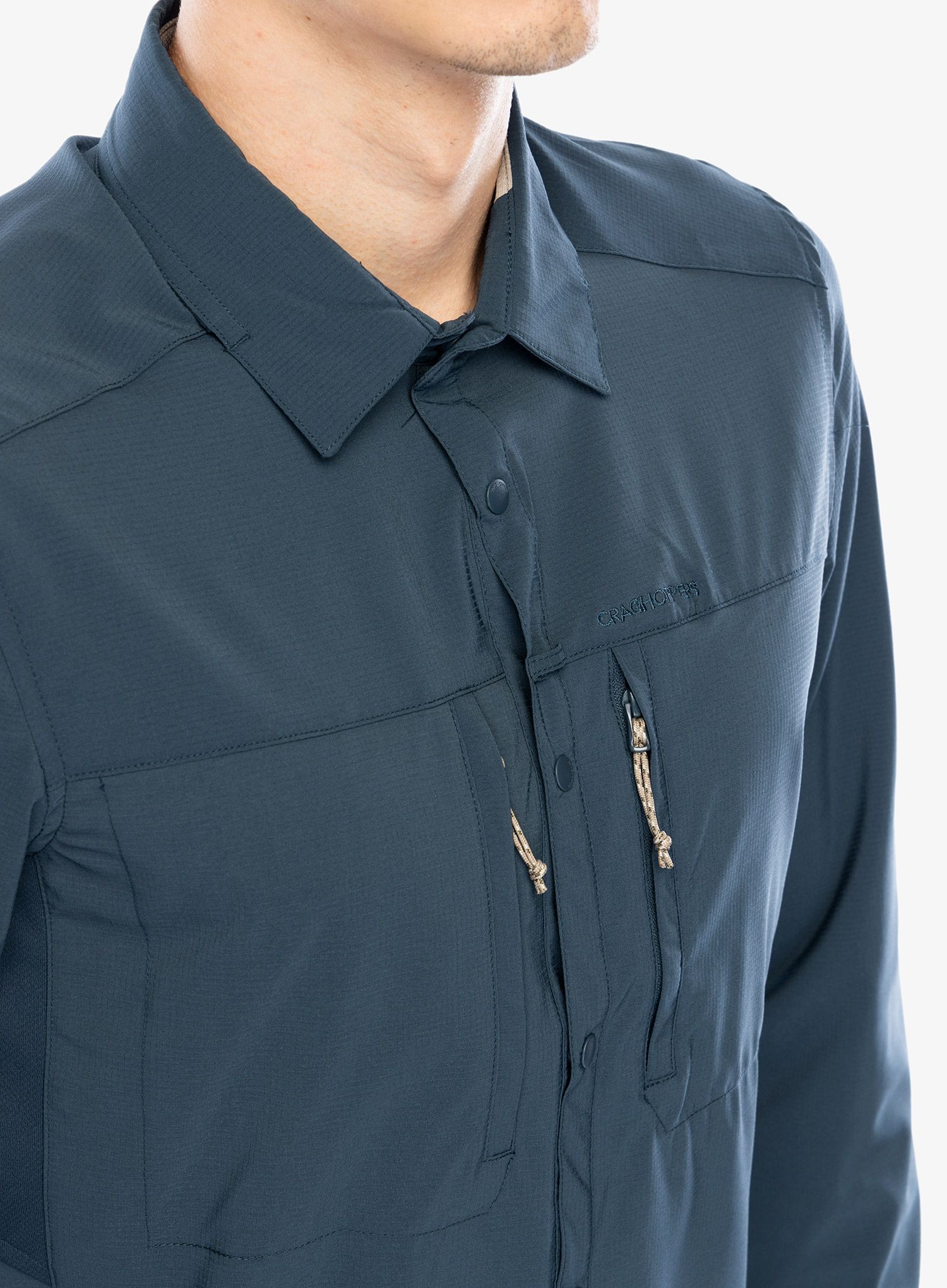 Srajca Craghoppers NosiLife Pro LS Shirt V - blue stone