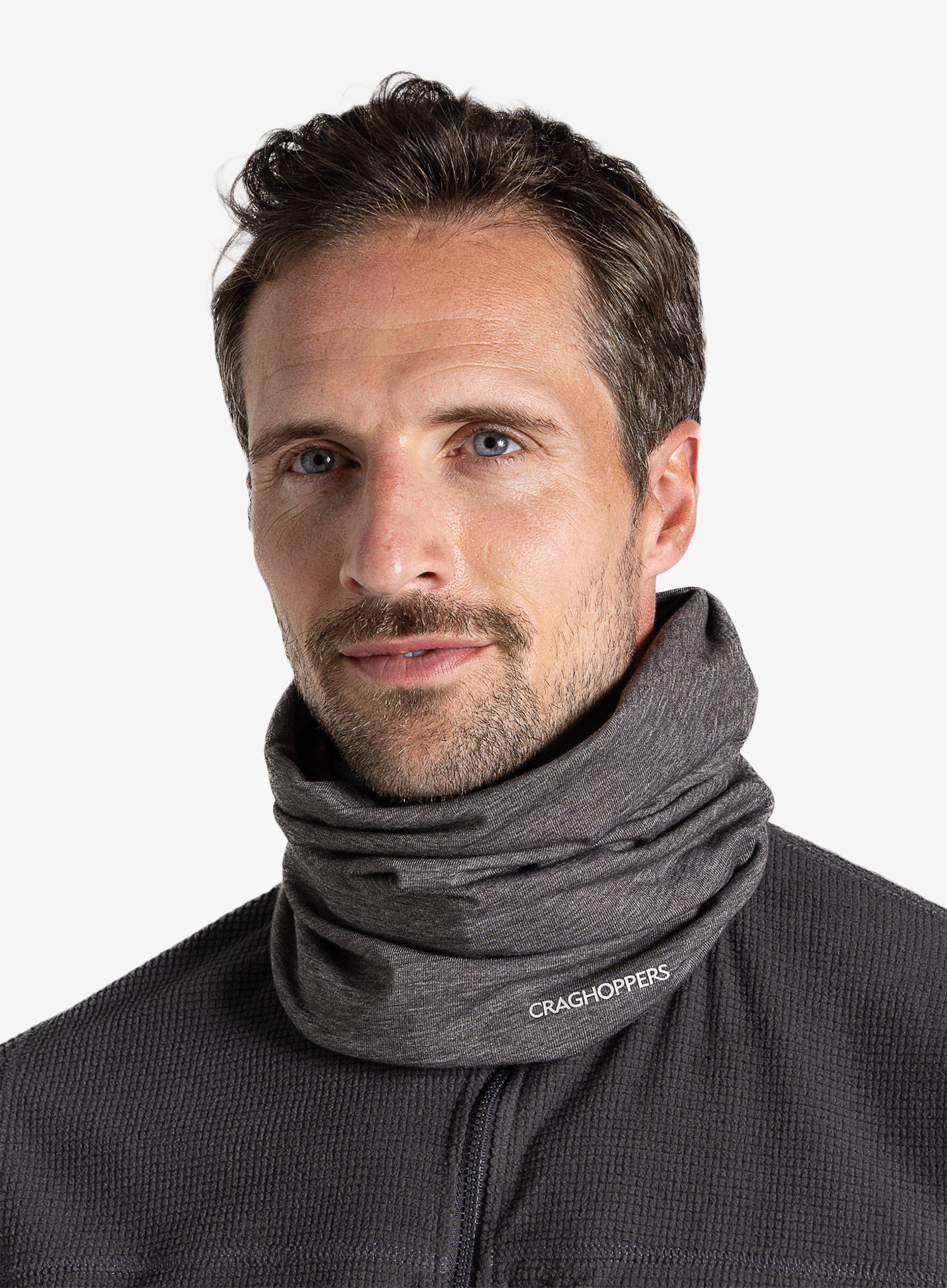Šal za vrat Craghoppers NosiLife Tube Scarf II - black pepper marl
