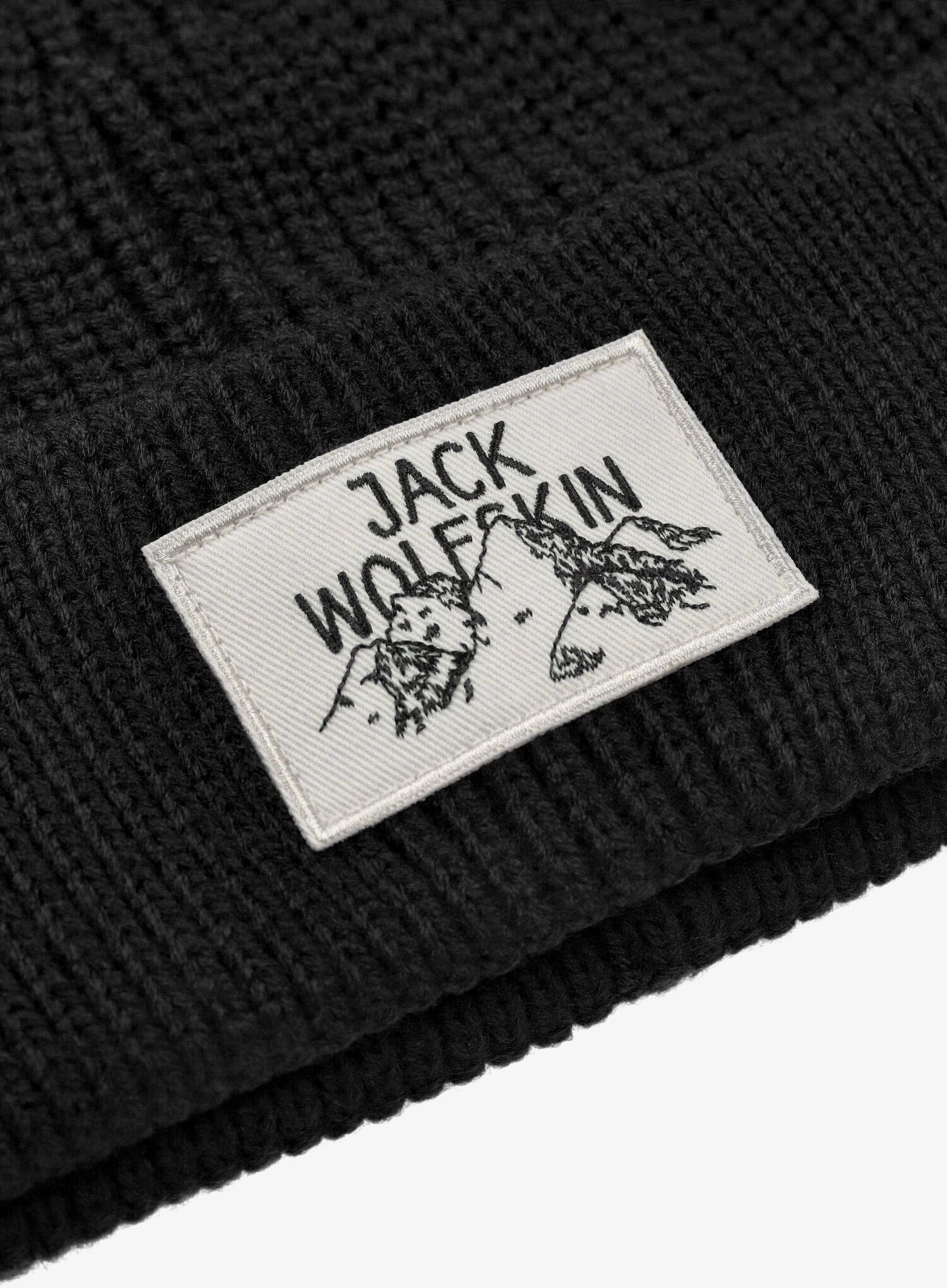 Zimska kapa Jack Wolfskin Badge Beanie - black