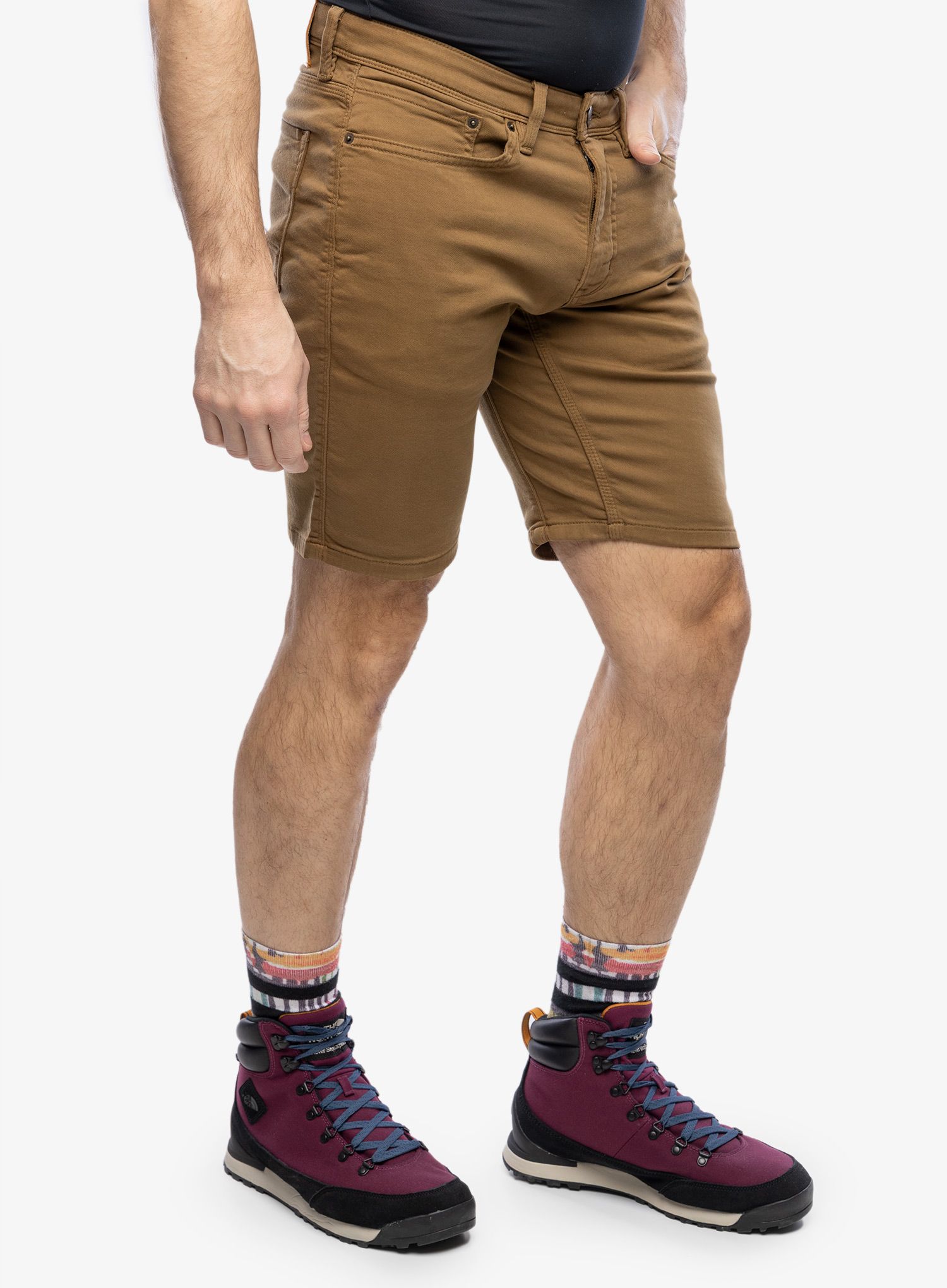 Kratke hlače DUER No Sweat Slim Short - tobacco