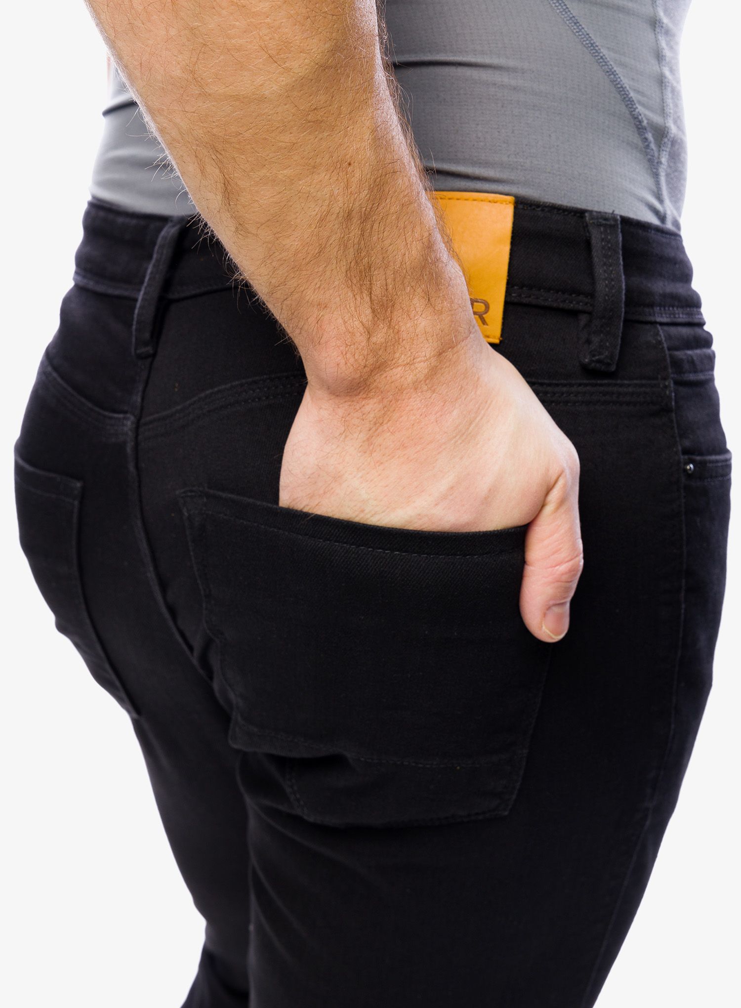Hlače DUER Performance Denim Slim - black