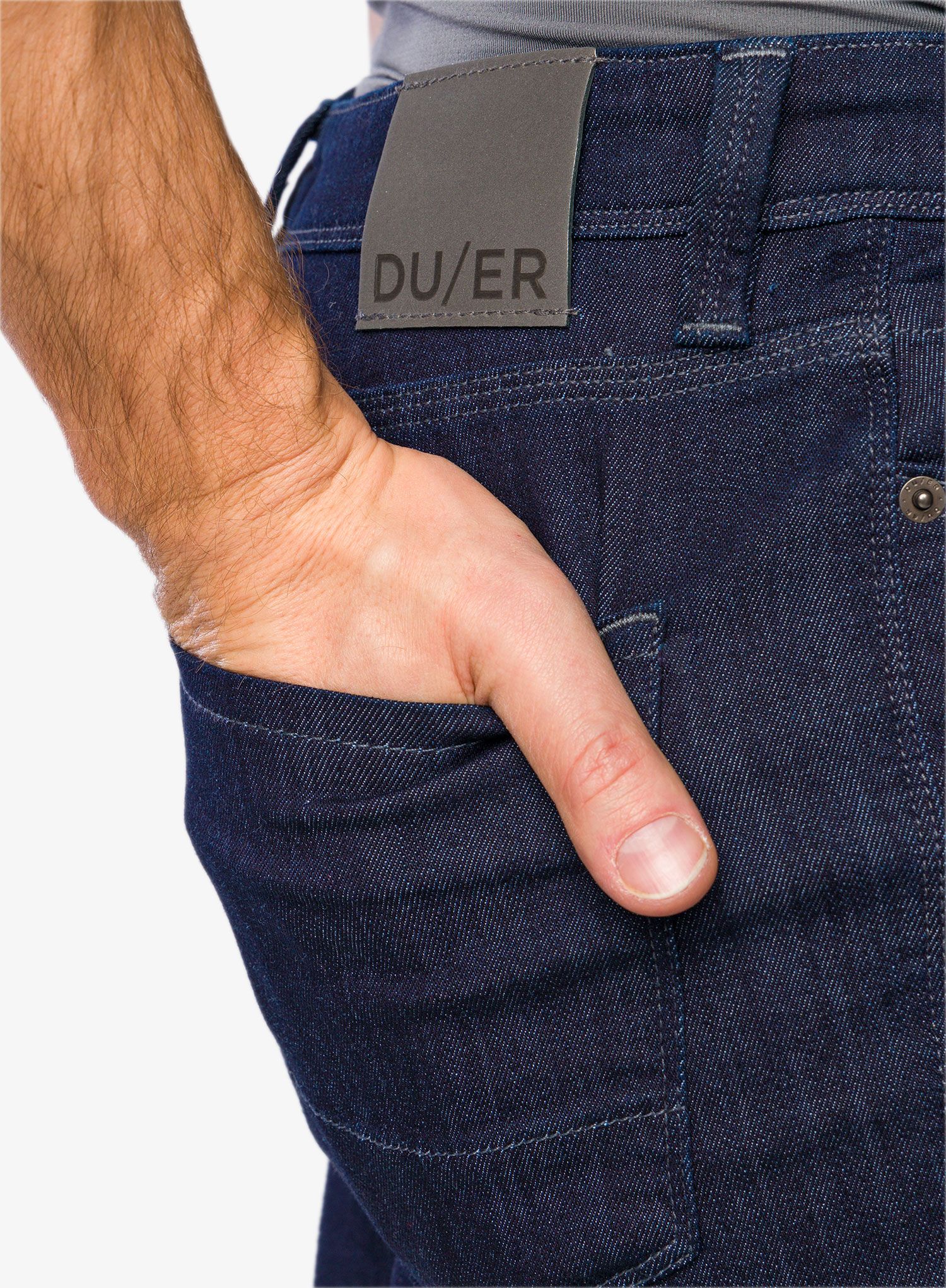 Moške hlače DUER Stay Dry Denim Slim - rinse