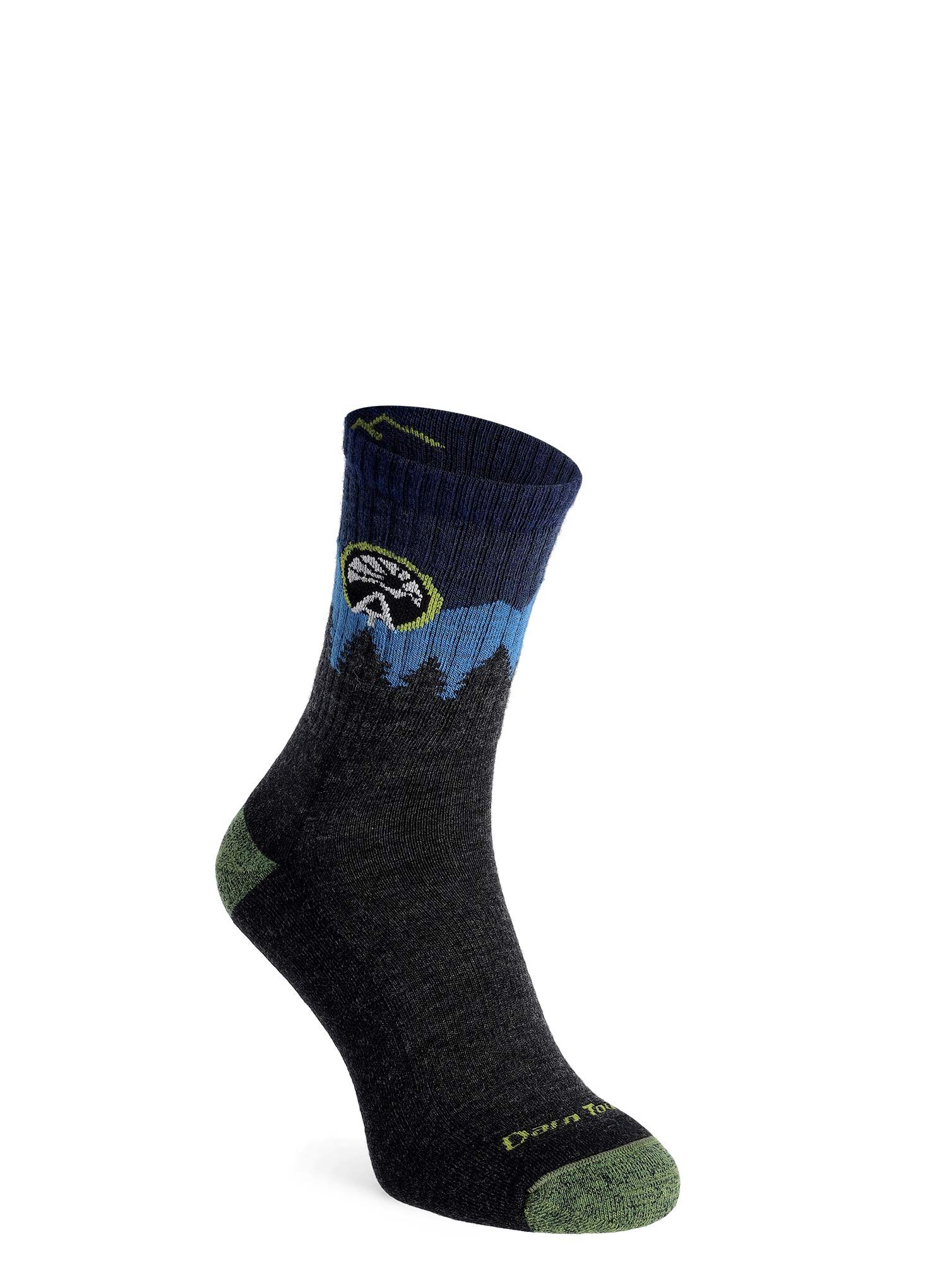 Merino nogavice Darn Tough ATC Micro Crew Midweight with Cushion - eclipse