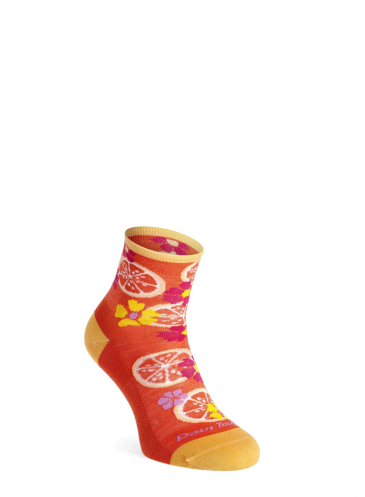 Ženske nogavice Darn Tough Fruit Stand Shorty Lightweight - grapefruit