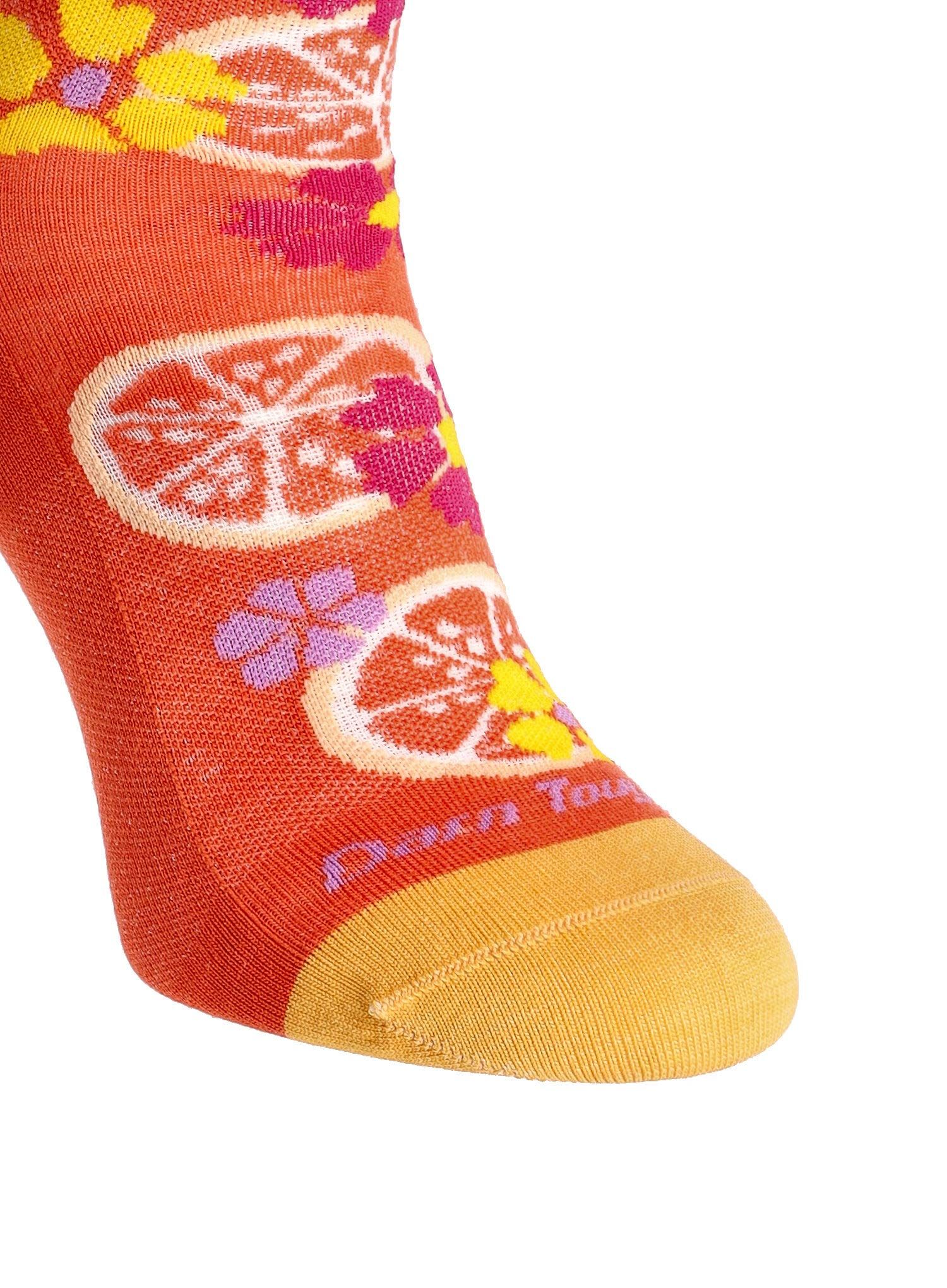 Ženske nogavice Darn Tough Fruit Stand Shorty Lightweight - grapefruit