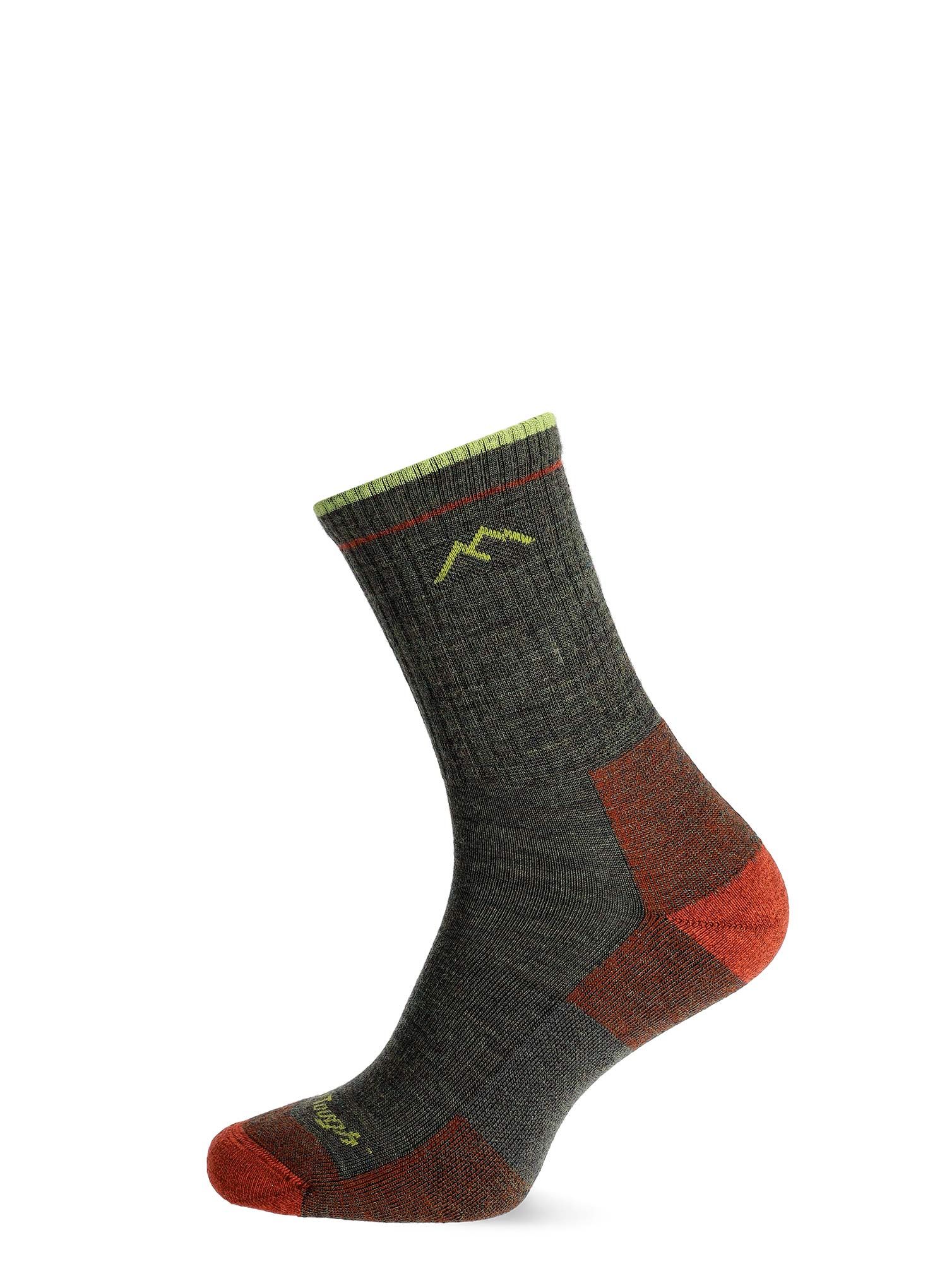 Ženske nogavice Darn Tough Hiker Micro Crew Midweight with Cushion - forest