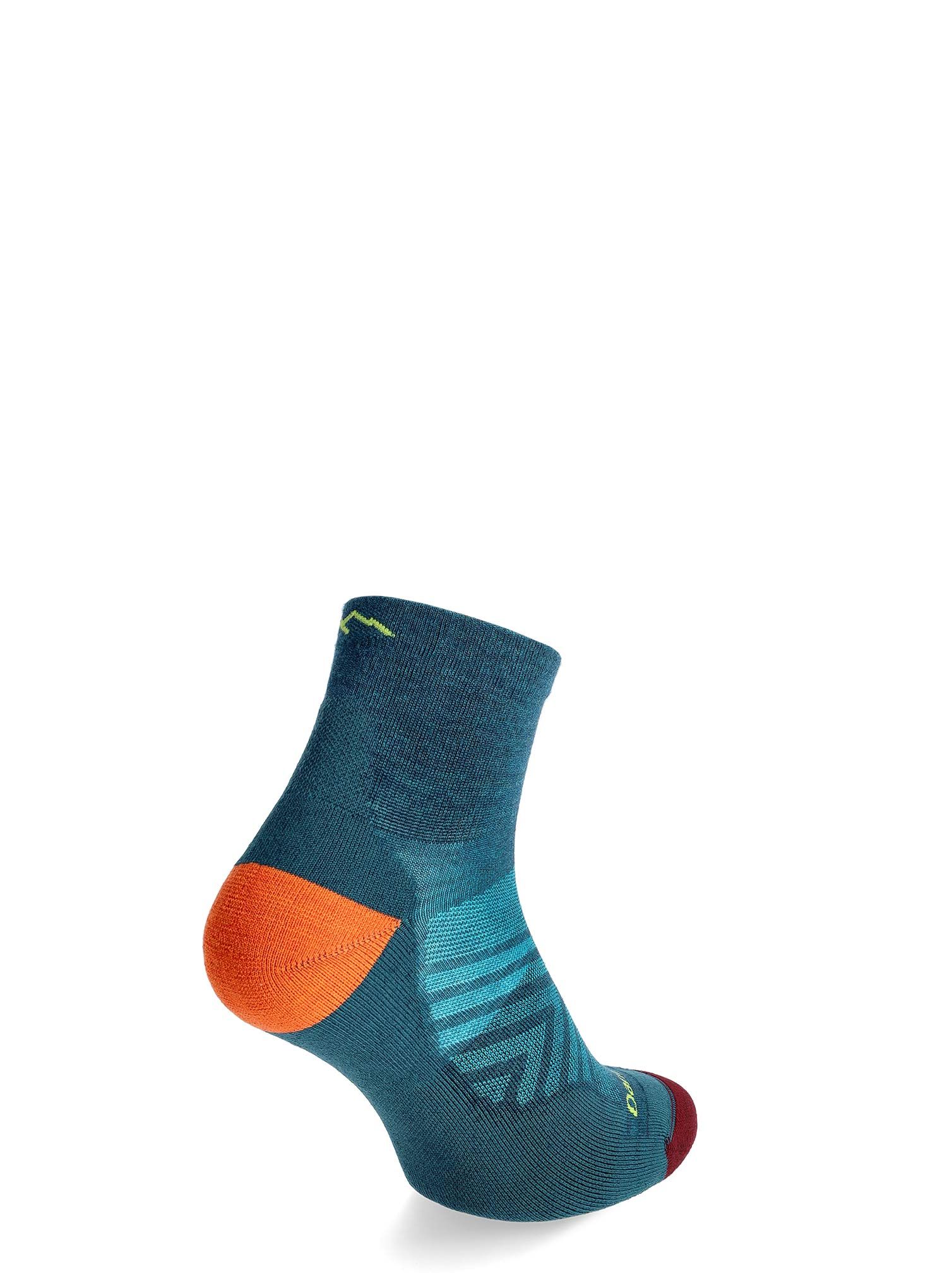 Tekaške nogavice Darn Tough Run 1/4 Ultra-Lightweight with Cushion - dark teal