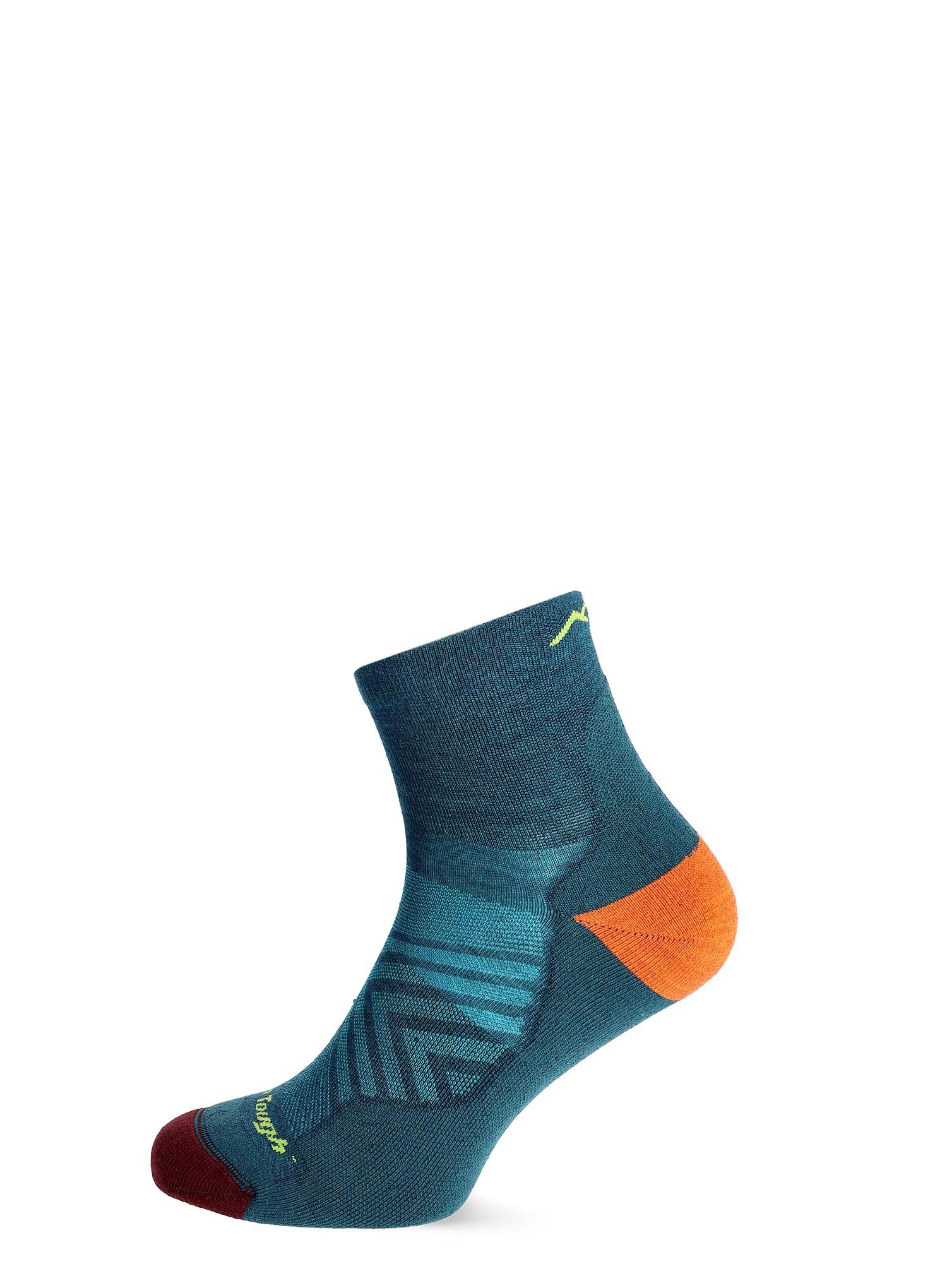 Tekaške nogavice Darn Tough Run 1/4 Ultra-Lightweight with Cushion - dark teal
