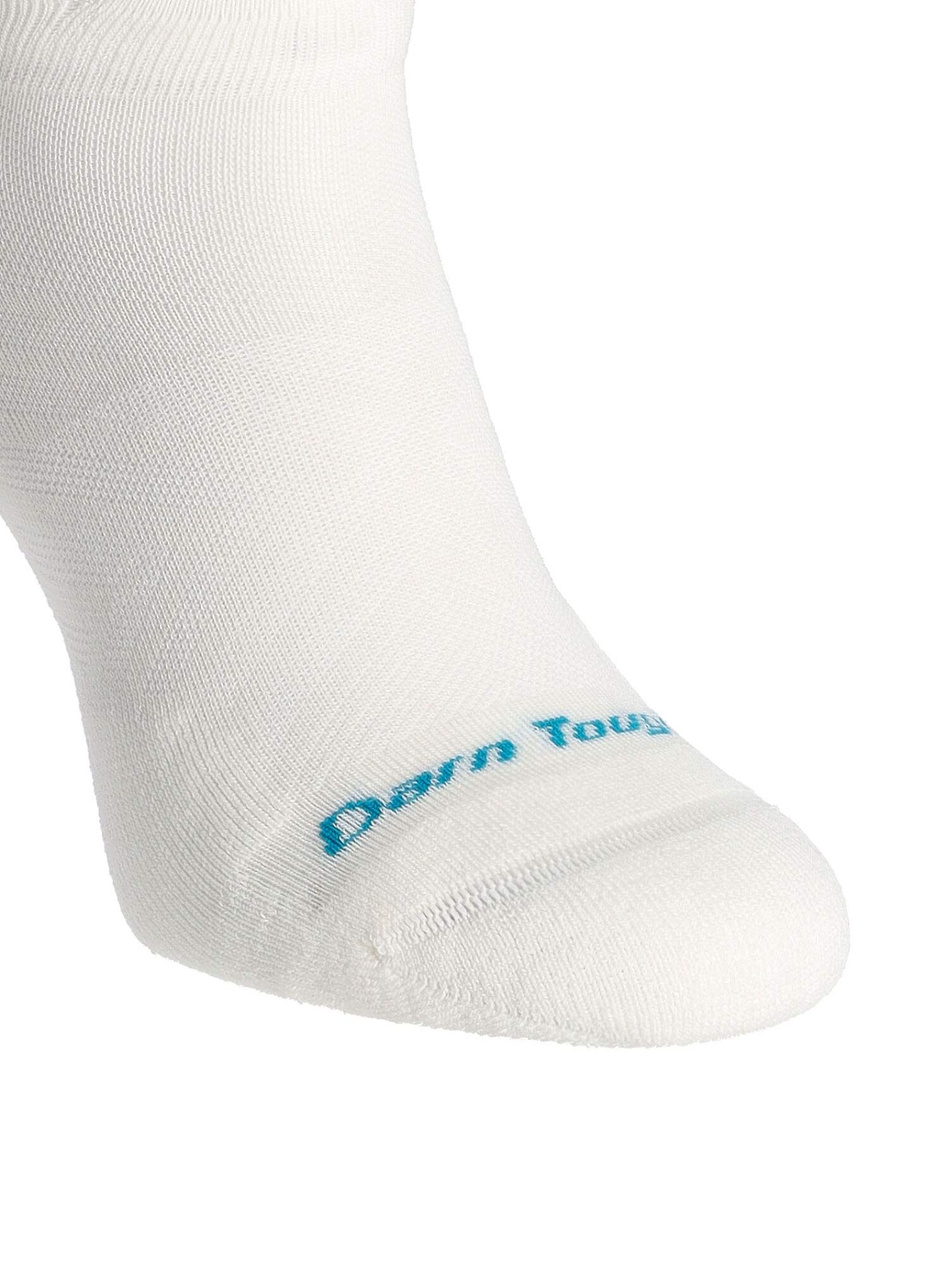 Ženske nogavice Darn Tough Run No Show Tab Ultra-Lightweight with Cushion - white