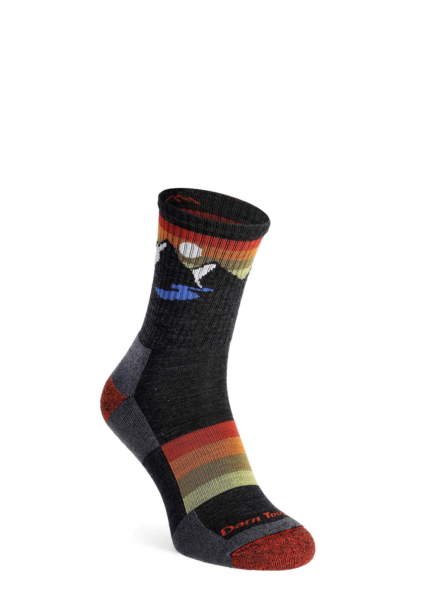 Nogavice Darn Tough Sunset Ridge Micro Crew Lightweight with Cushion - charcoal