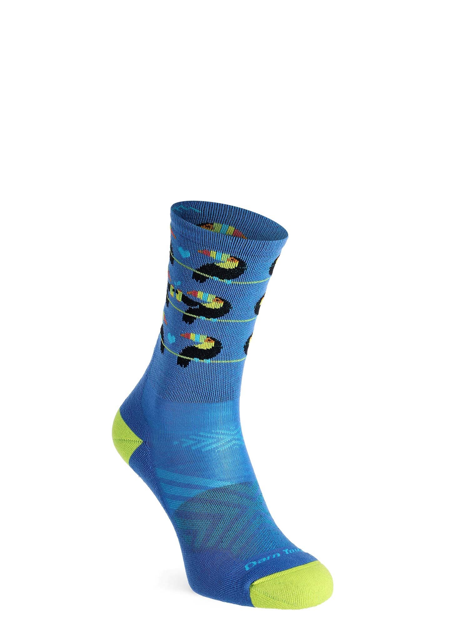 Ženske nogavice Darn Tough Toco Loco Micro Crew Ultra-Lightweight with Cushion - baltic
