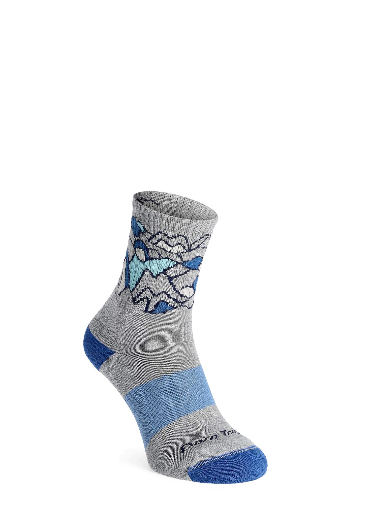 Ženske nogavice Darn Tough Zuni Coolmax Micro Crew Midweight with Cushion - light gray