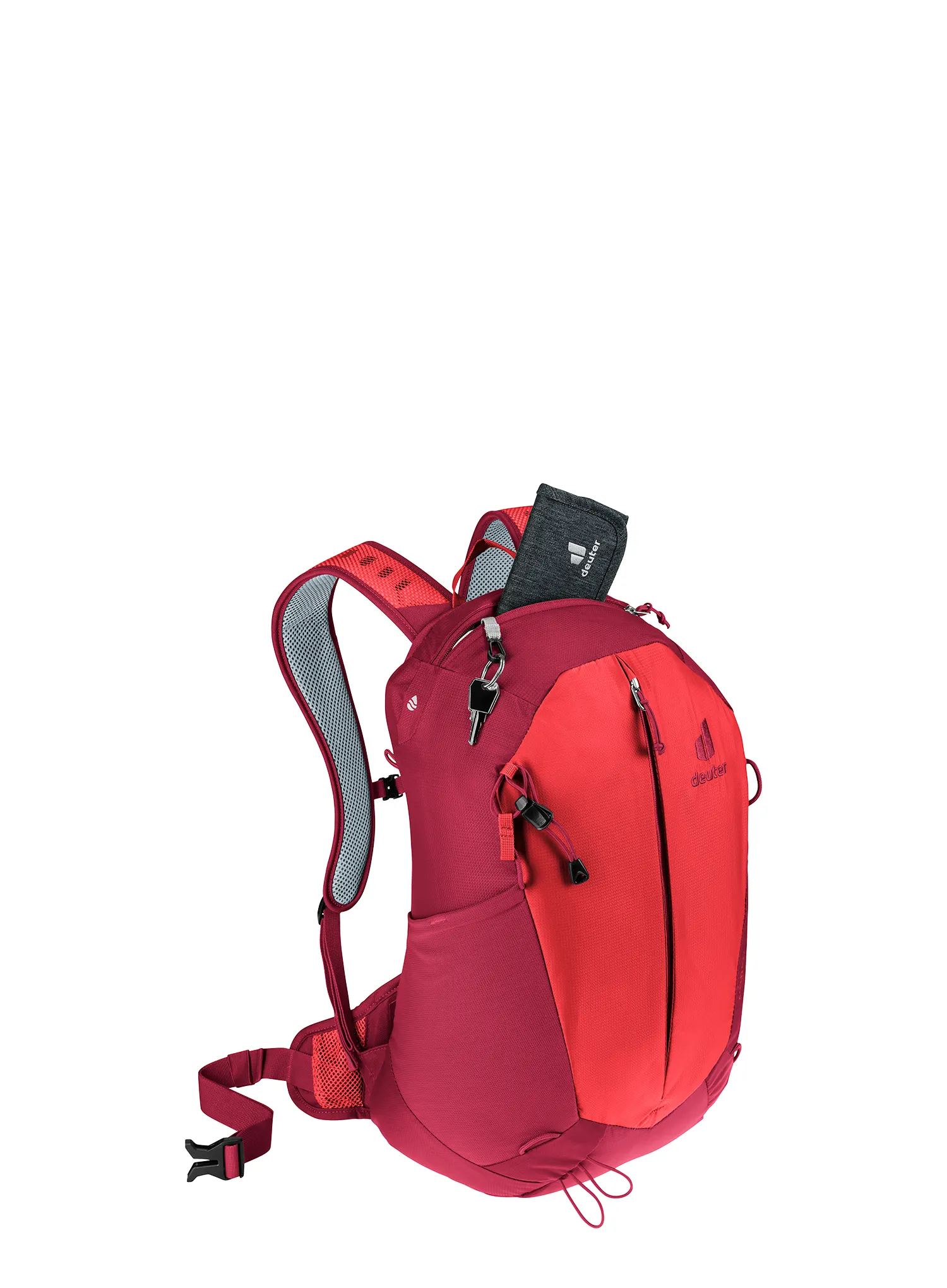 Nahrbtnik z distančno mrežico Deuter AC Lite 17 - cherry/masala