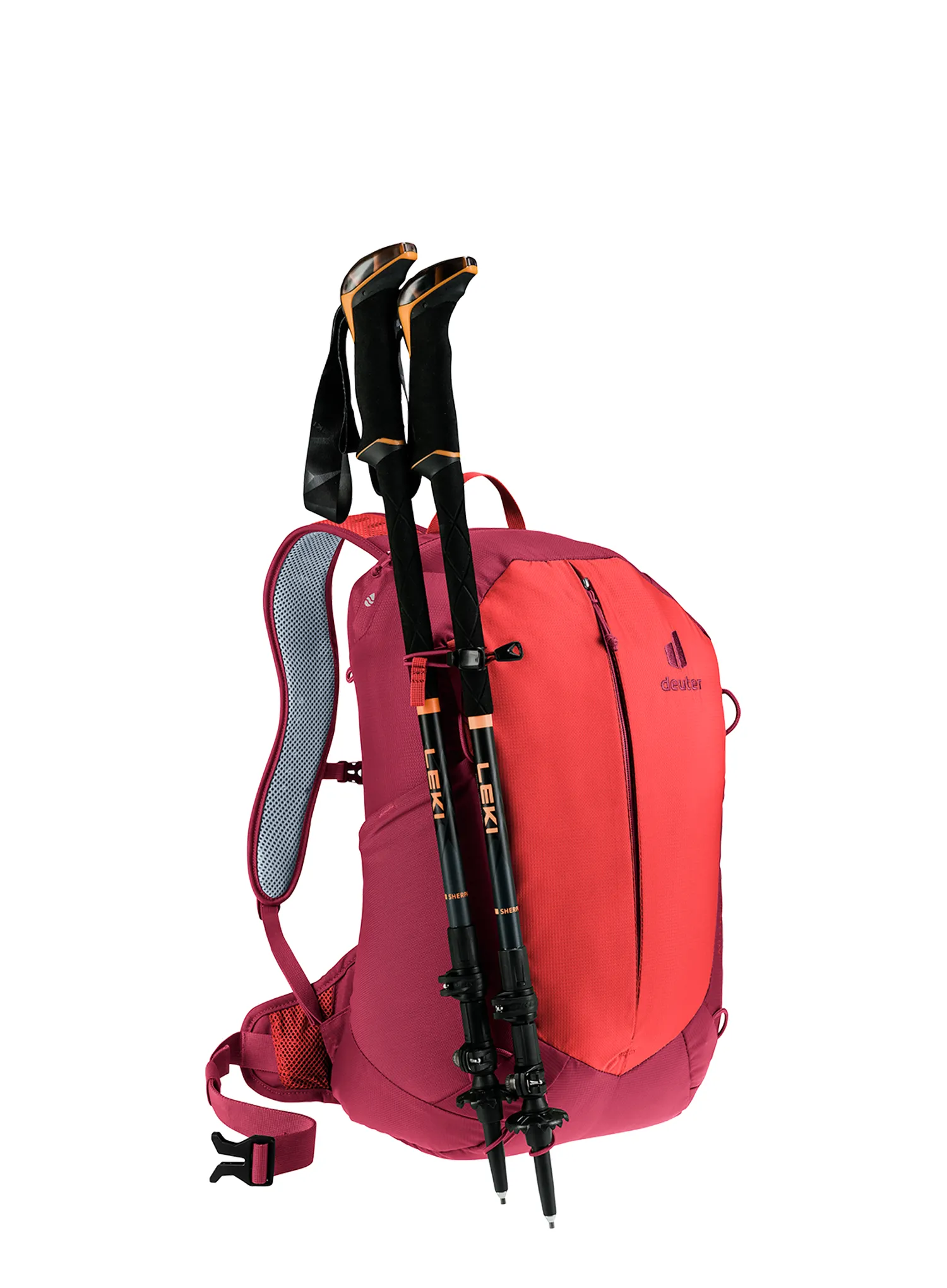 Nahrbtnik z distančno mrežico Deuter AC Lite 17 - cherry/masala