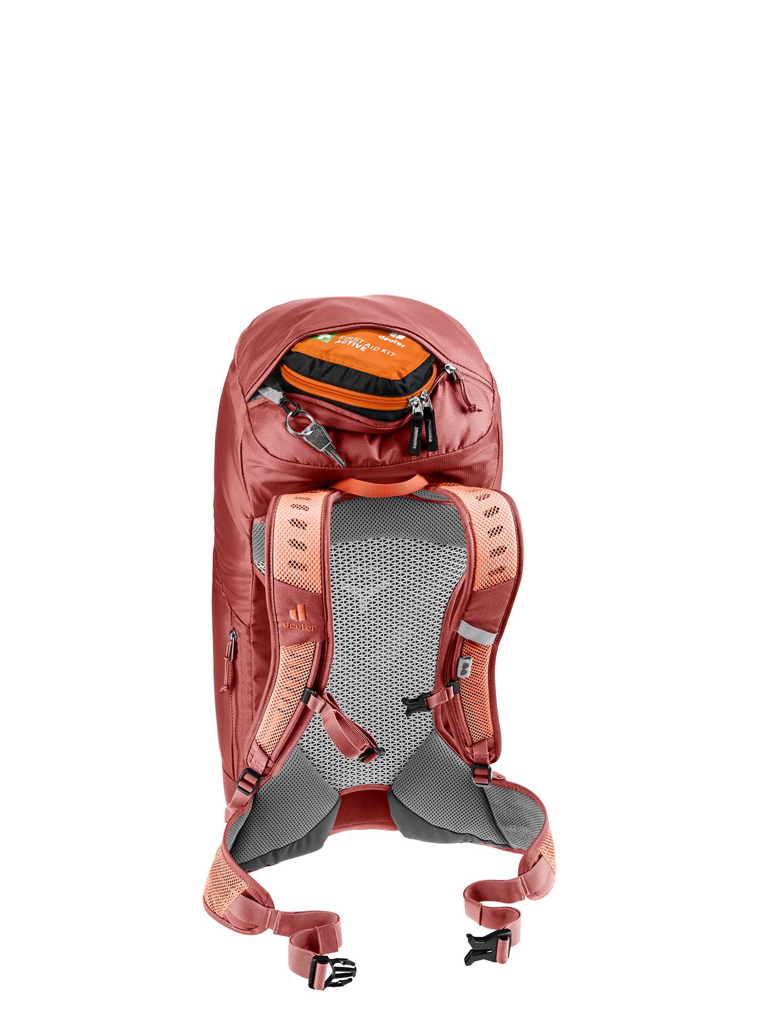 Nahrbtnik z distančno mrežico Deuter AC Lite 30 - paprika/redwood