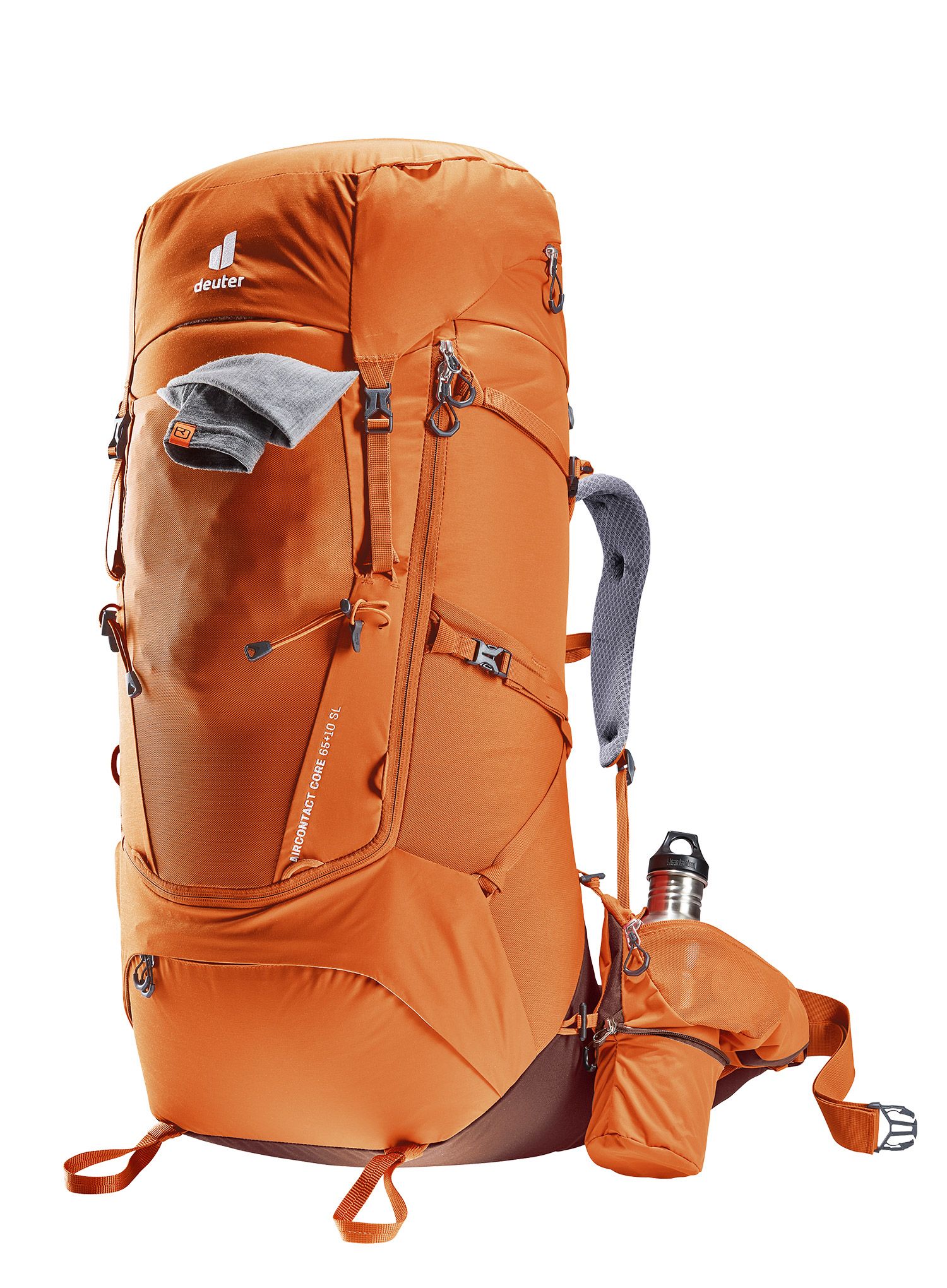 Ženski pohodniški nahrbtnik Deuter Aircontact 65+10 SL - chestnut/umbra