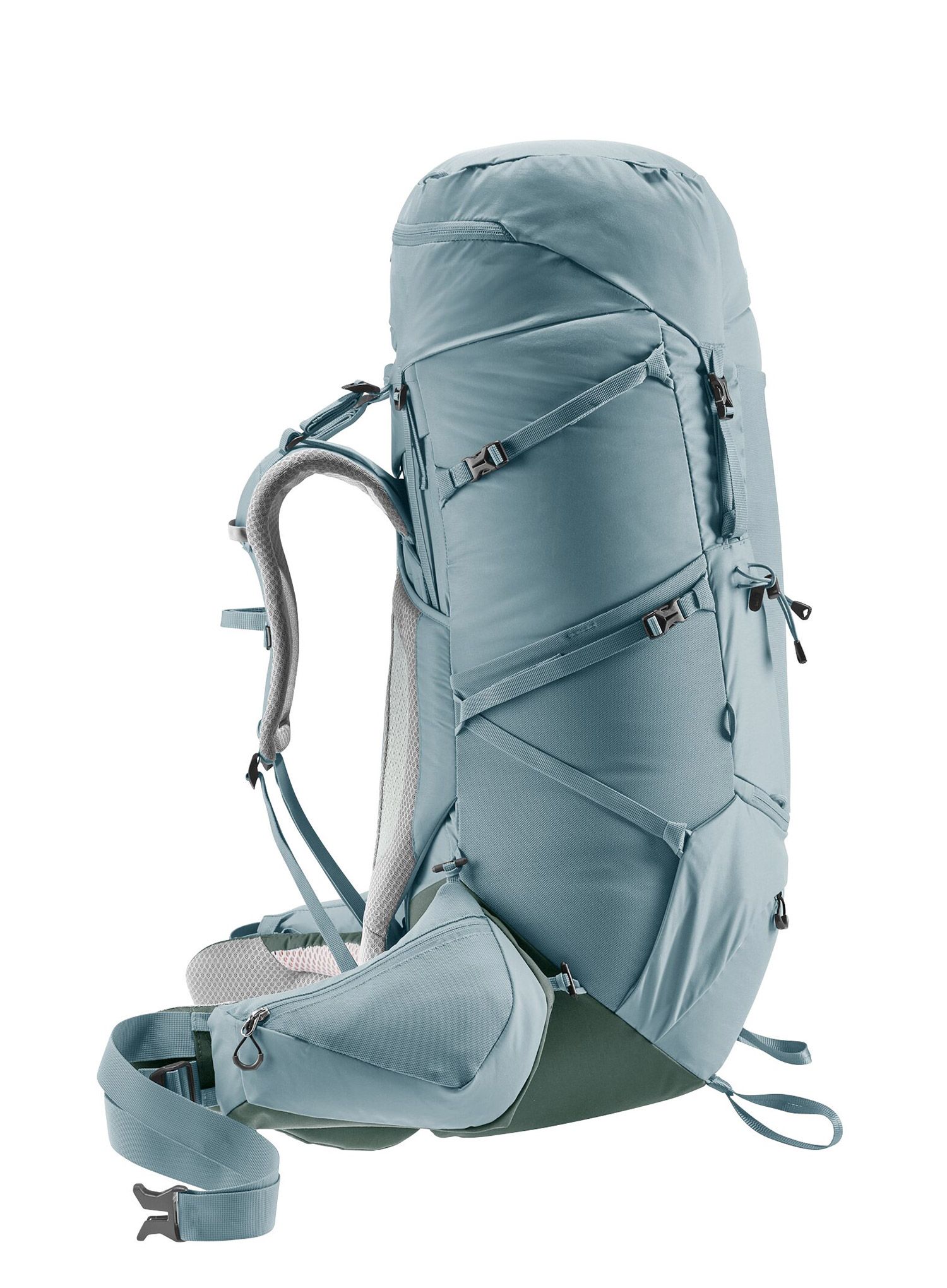 Ženski pohodniški nahrbtnik Deuter Aircontact 65+10 SL - shale/ivy/ivy