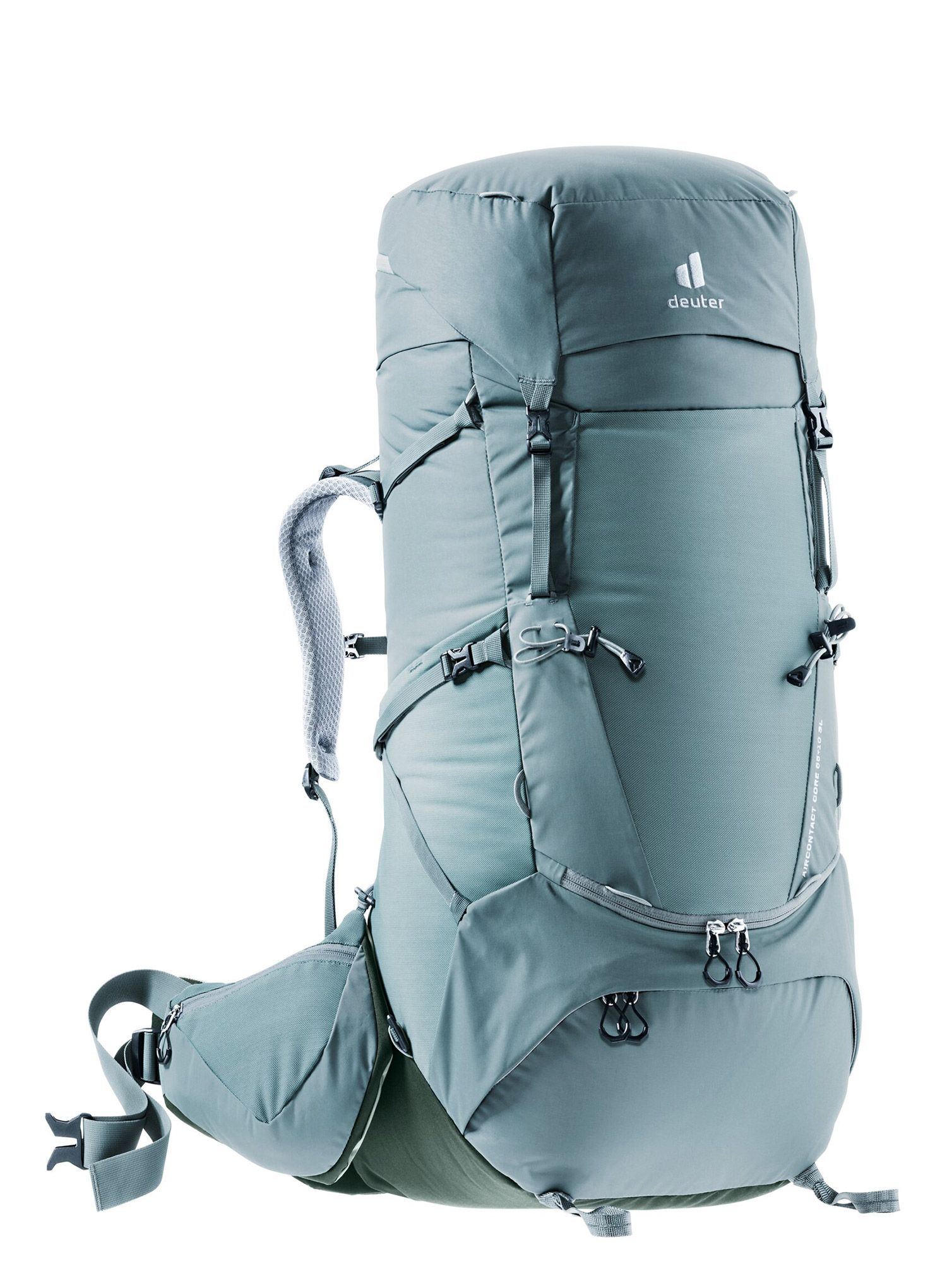 Ženski pohodniški nahrbtnik Deuter Aircontact 65+10 SL - shale/ivy/ivy