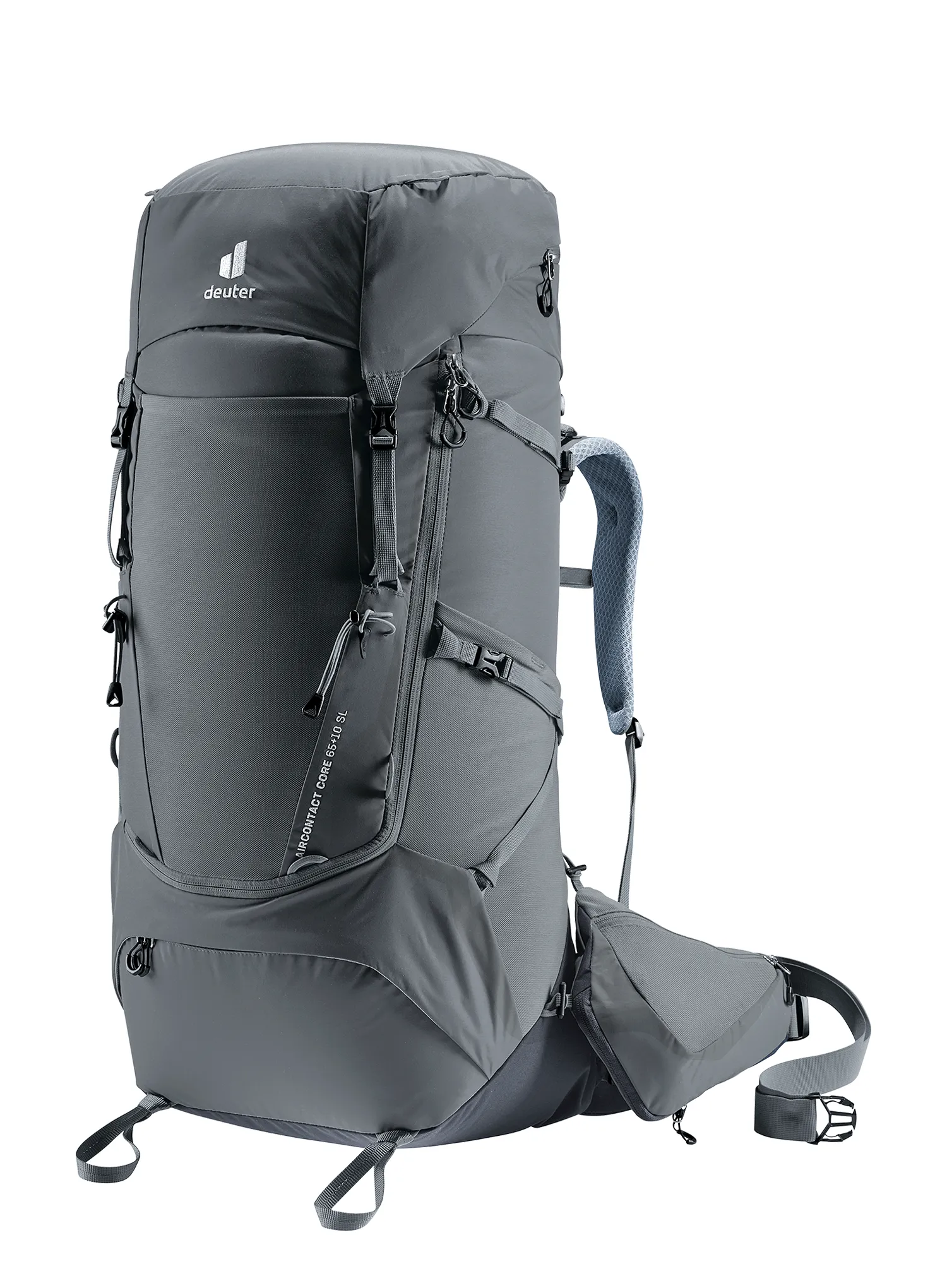Ženski pohodniški nahrbtnik Deuter Aircontact 65 + 10 SL - graphite/black